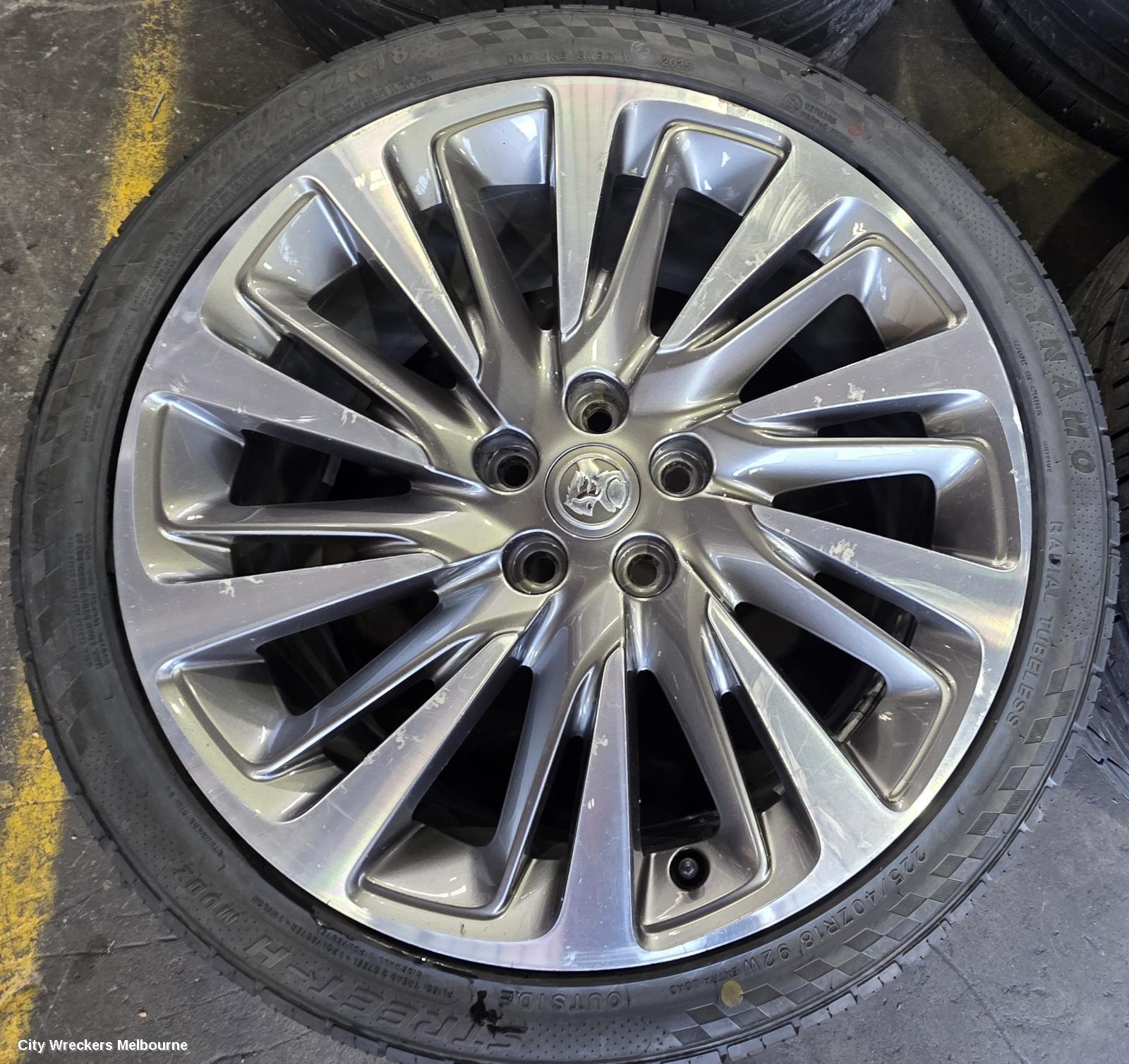 HOLDEN ASTRA WHEEL MAG, FACTORY, 18X7.5IN, TWO TONE, BK, 09/2016 ONWARDS