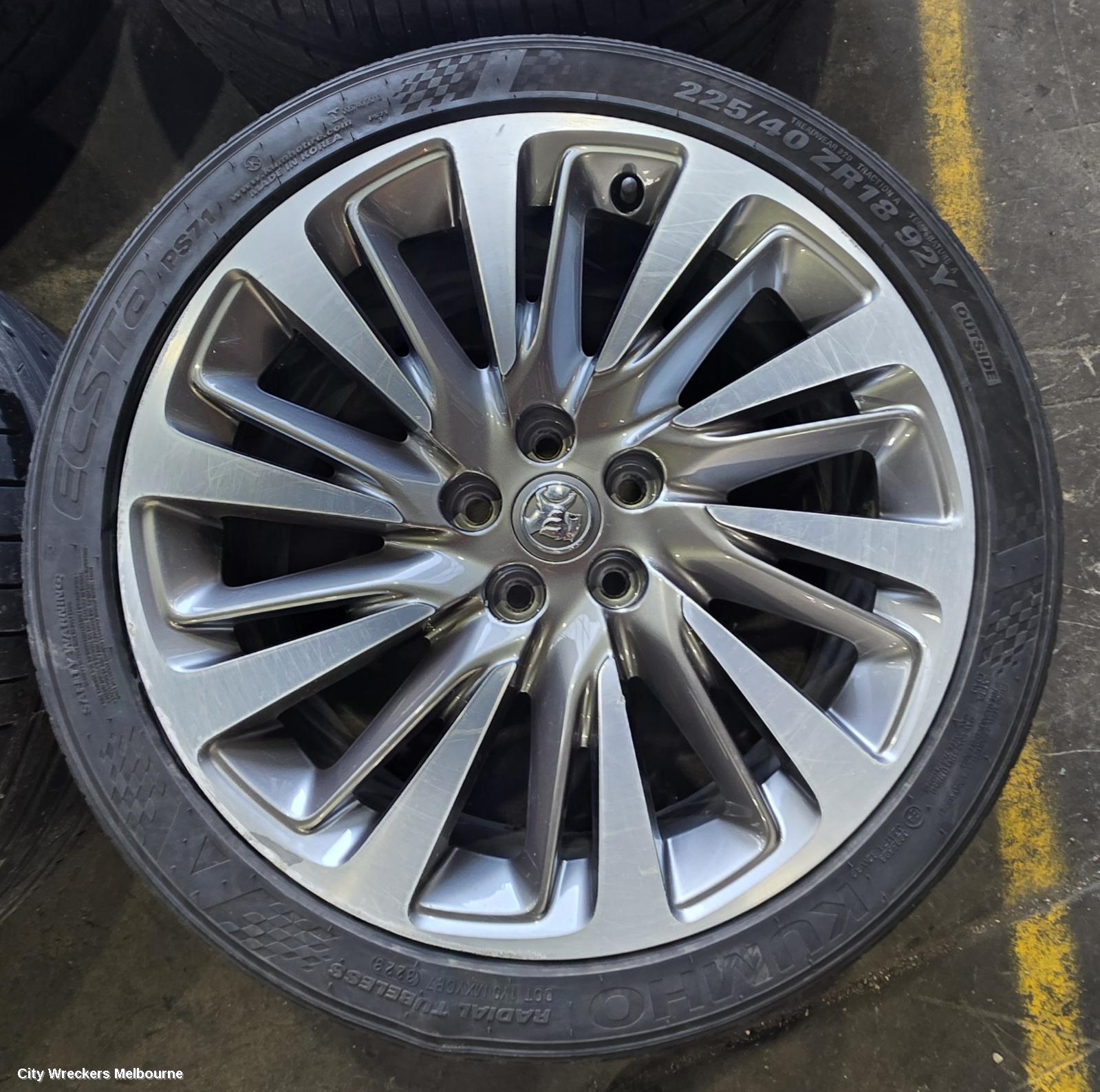 HOLDEN ASTRA WHEEL MAG, FACTORY, 18X7.5IN, TWO TONE, BK, 09/2016 ONWARDS