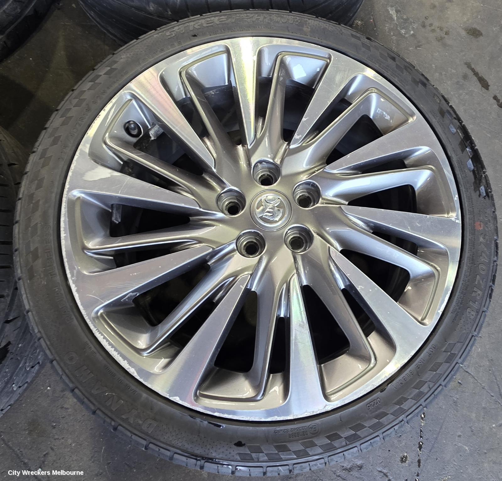 HOLDEN ASTRA WHEEL MAG, FACTORY, 18X7.5IN, TWO TONE, BK, 09/2016 ONWARDS