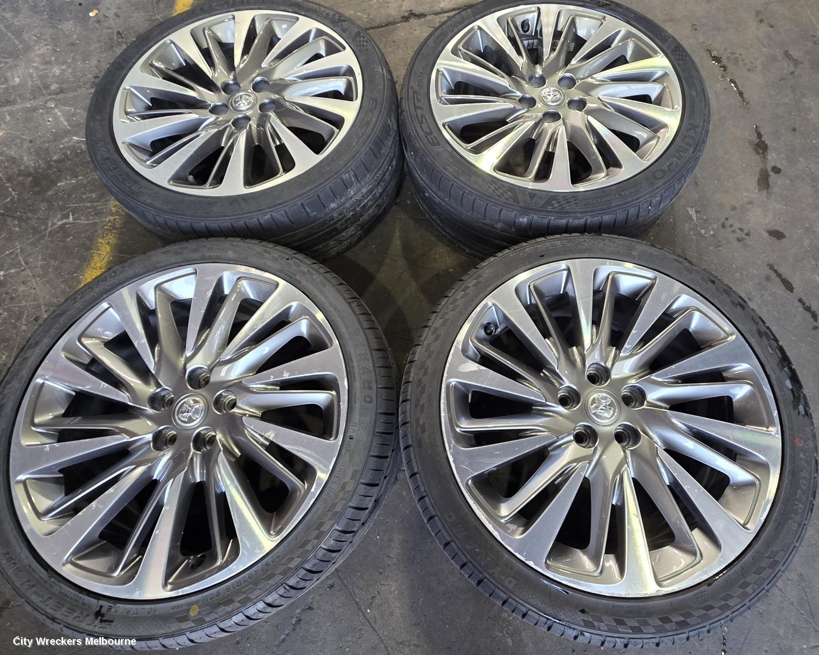 HOLDEN ASTRA WHEEL MAG, FACTORY, 18X7.5IN, TWO TONE, BK, 09/2016 ONWARDS