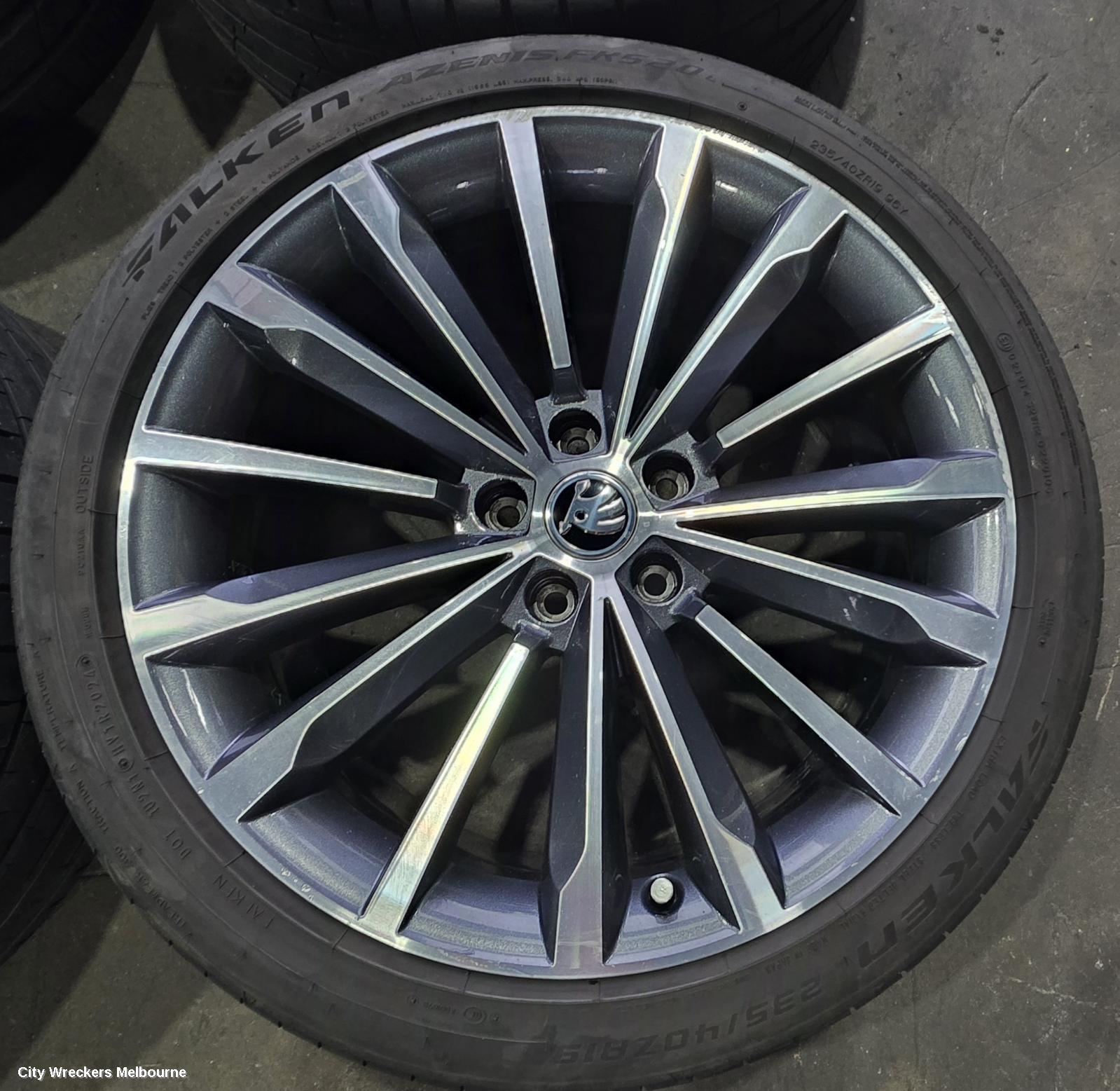 SKODA SUPERB WHEEL MAG, FACTORY, 19X8.0IN, MULTI SPOKE, PHOENIX, NP, 03/2016 ONWARDS