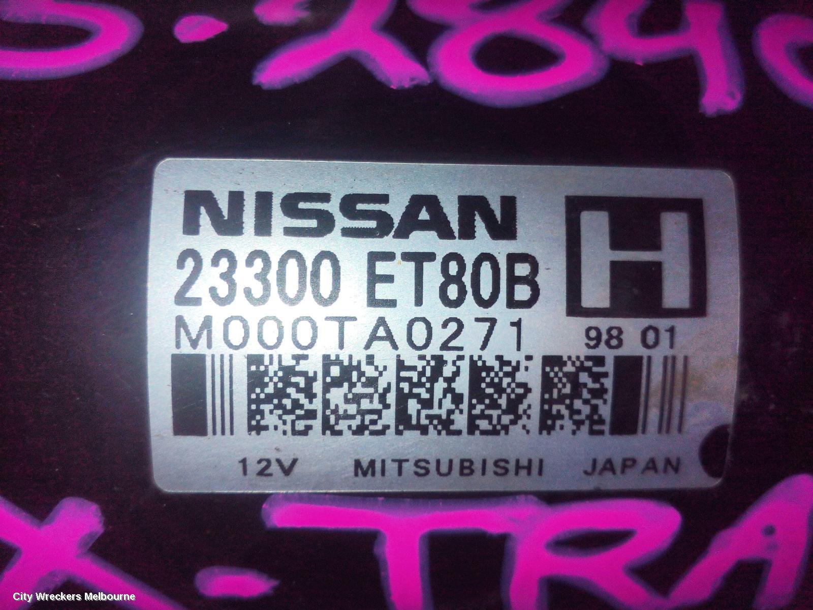 NISSAN XTRAIL STARTER, PETROL, 2.5, QR25DE, AUTO T/M, W/ SHORT SNOUT TYPE, T31, 09/2007 - 12/2013