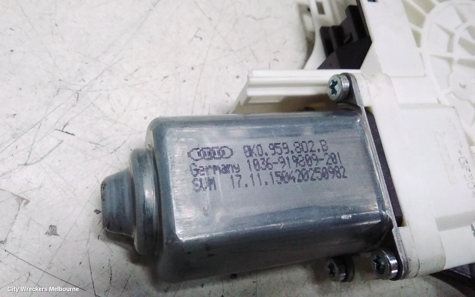 AUDI A6 RIGHT FRONT WINDOW REG/MOTOR, C7/4G, DOOR REG ASSY (REG AND MOTOR), 04/2011 - 06/2018