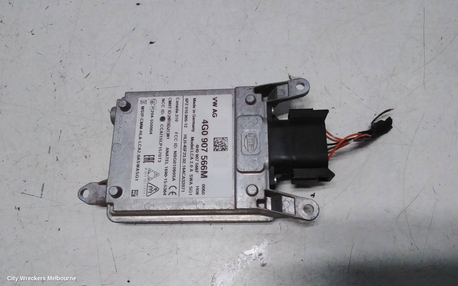 AUDI A6, C7/4G, 04/2011 - 06/2018, 4G0 907 566 M BLIND SPOT RADAR CONTROL MODULE  RHR: 144254