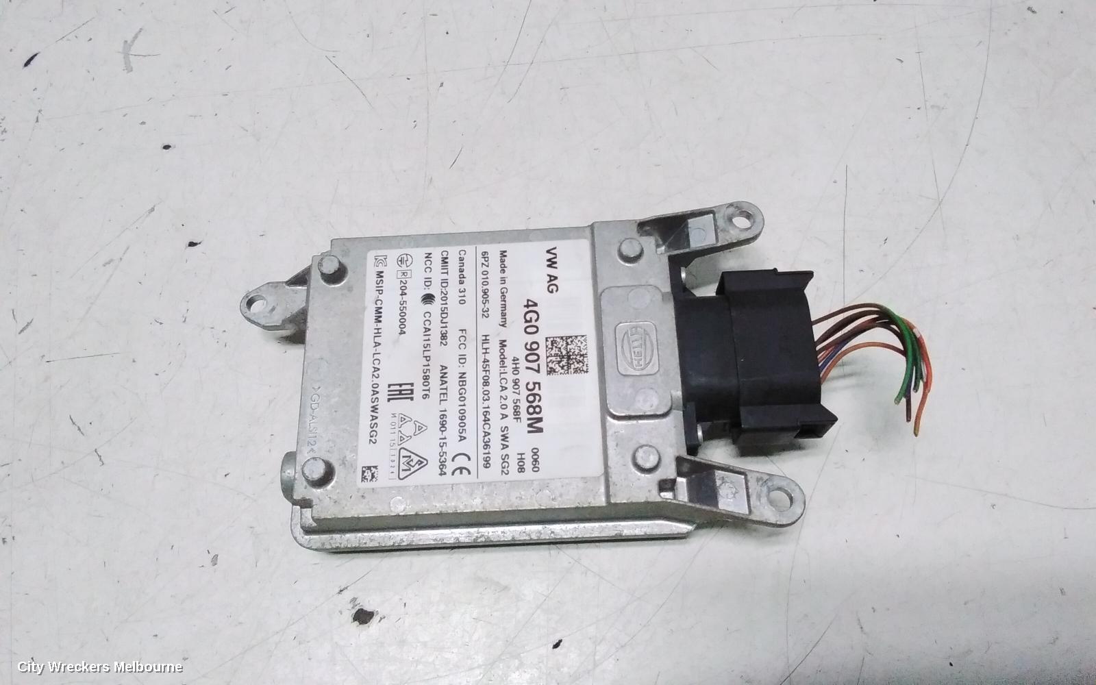 AUDI A6, C7/4G, 04/2011 - 06/2018, 4G0 907 568 M BLIND SPOT RADAR CONTROL MODULE   LHR: 144255