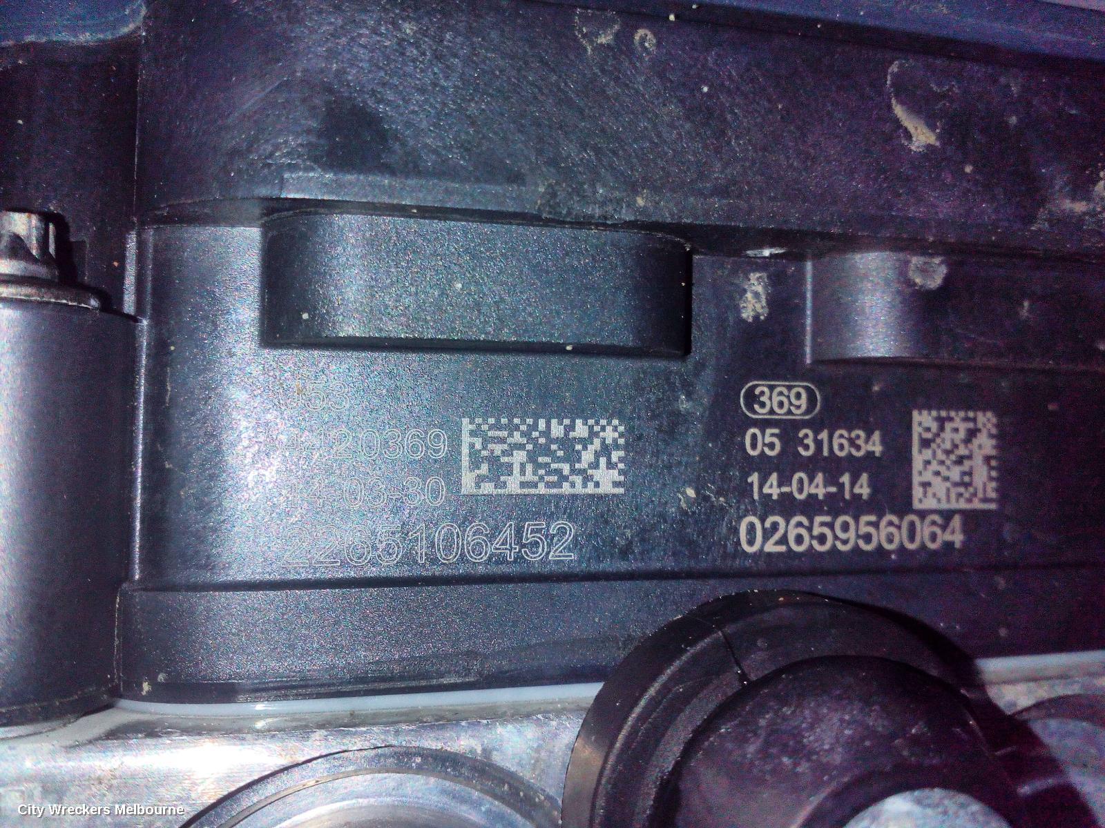 HOLDEN COMMODORE ABS PUMP/MODULATOR, VF, NON TRACTION CONTROL TYPE, 05/2013 - 12/2017