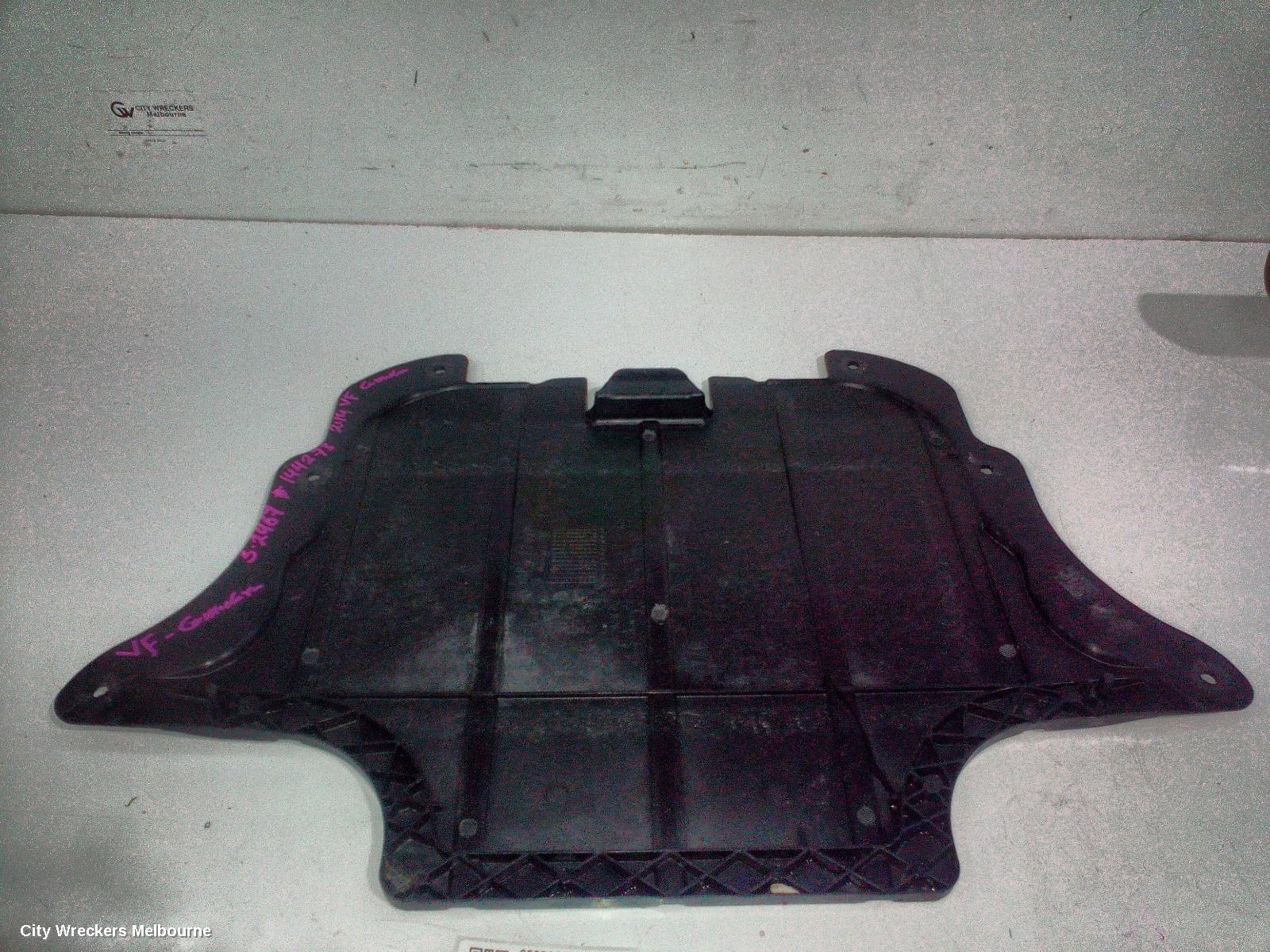 HOLDEN COMMODORE LOWER ENGINE SPLASH TRAY, VF, REAR ENGINE UNDERCOVER, 05/2013 - 12/2017
