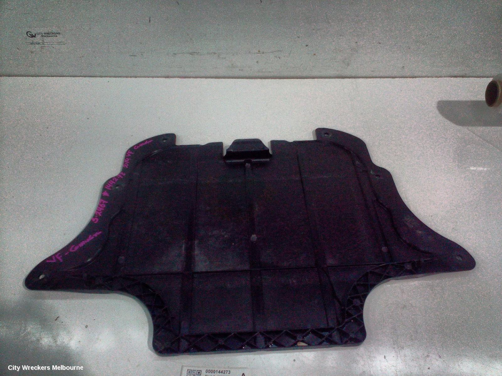 HOLDEN COMMODORE LOWER ENGINE SPLASH TRAY, VF, REAR ENGINE UNDERCOVER, 05/2013 - 12/2017