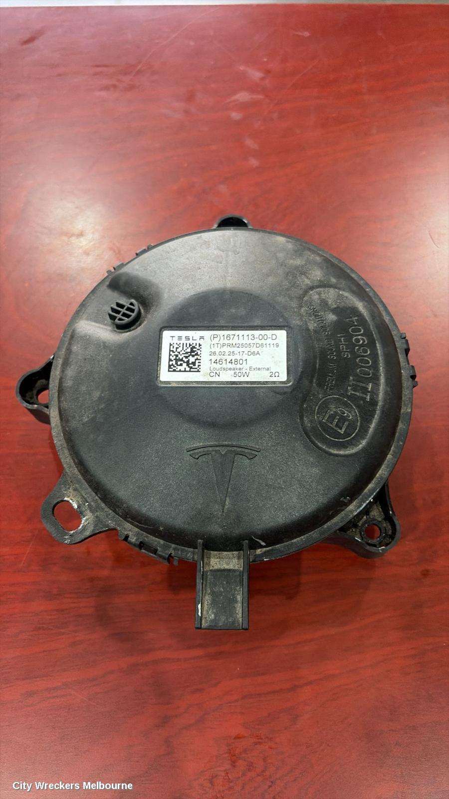 TESLA MODEL Y, 1ST GEN, 03/2022 ONWARDS, 2026 TESLA MODEL Y JUNIPER AUDIO SPEAKER SUPER HORN 1671113-00-D: 144335