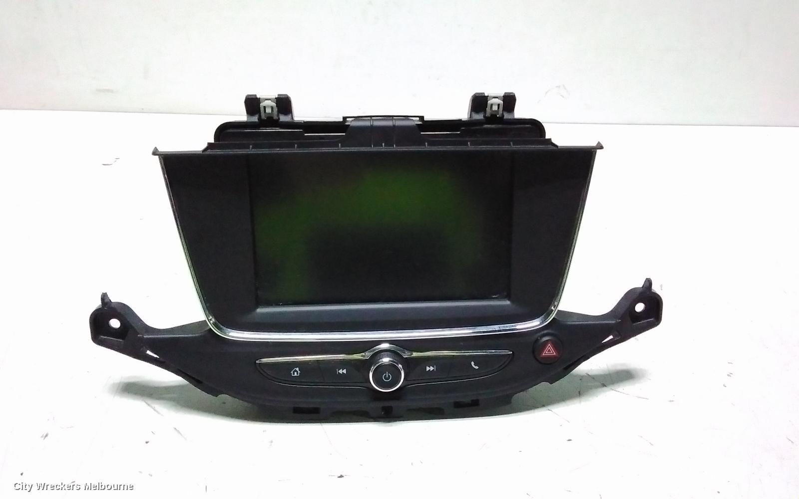 HOLDEN ASTRA RADIO/CD/DVD/SAT/TV, HEAD UNIT, W/ DISPLAY UNIT, 8IN TOUCHSCREEN, SAT NAV TYPE, BK-BL, 09/2016 - 12/2020