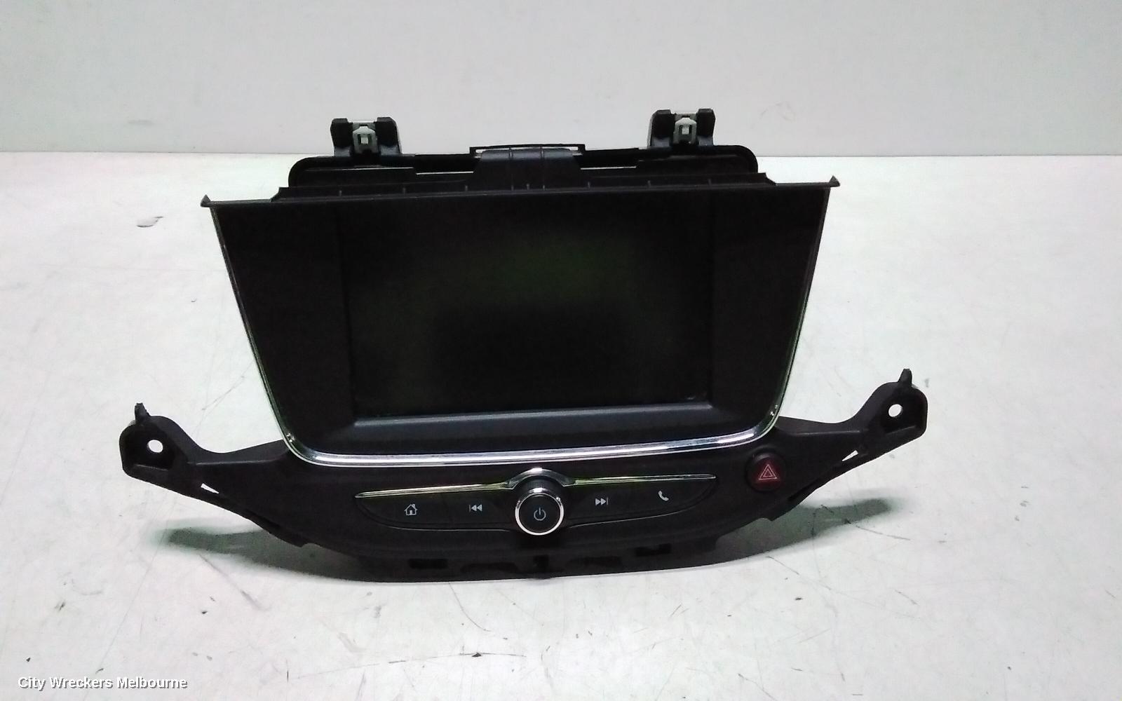 HOLDEN ASTRA RADIO/CD/DVD/SAT/TV, HEAD UNIT, W/ DISPLAY UNIT, 8IN TOUCHSCREEN, SAT NAV TYPE, BK-BL, 09/2016 - 12/2020