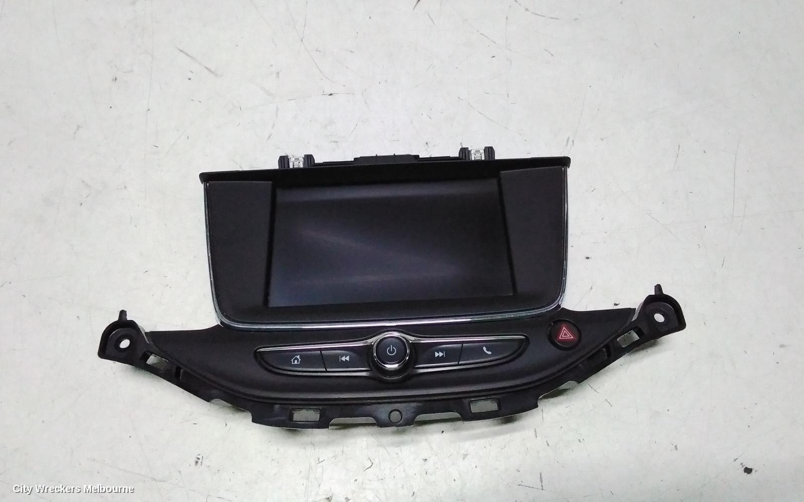 HOLDEN ASTRA RADIO/CD/DVD/SAT/TV, HEAD UNIT, W/ DISPLAY UNIT, 8IN TOUCHSCREEN, SAT NAV TYPE, BK-BL, 09/2016 - 12/2020
