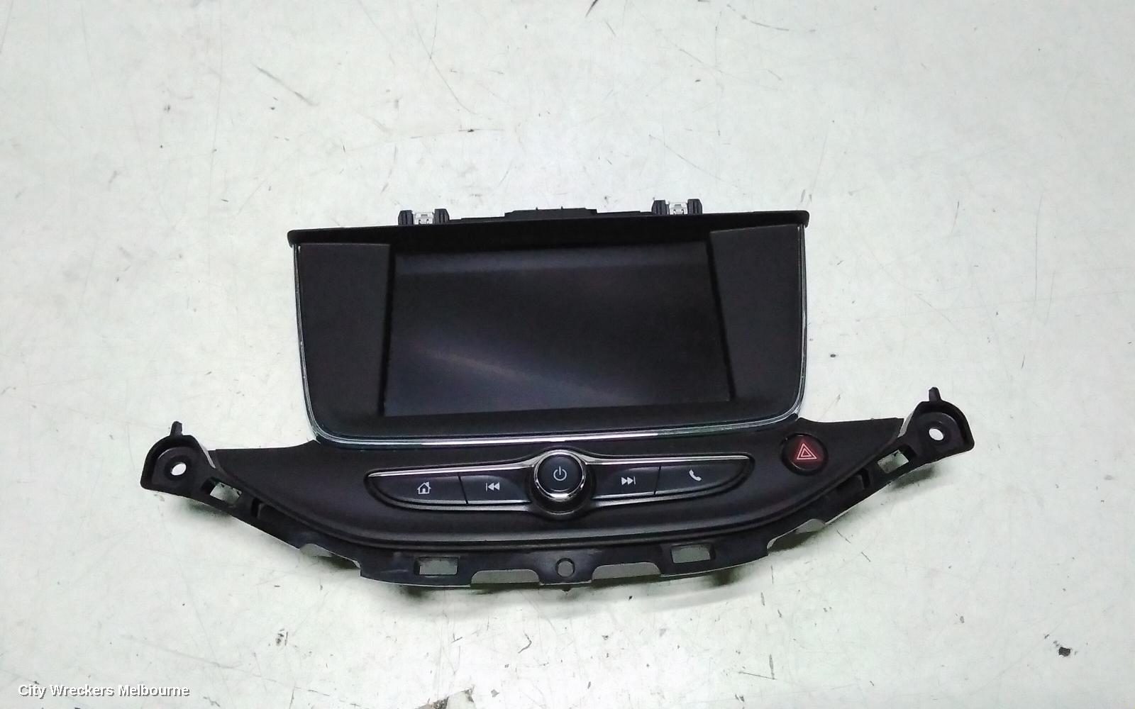 HOLDEN ASTRA RADIO/CD/DVD/SAT/TV, HEAD UNIT, W/ DISPLAY UNIT, 8IN TOUCHSCREEN, SAT NAV TYPE, BK-BL, 09/2016 - 12/2020