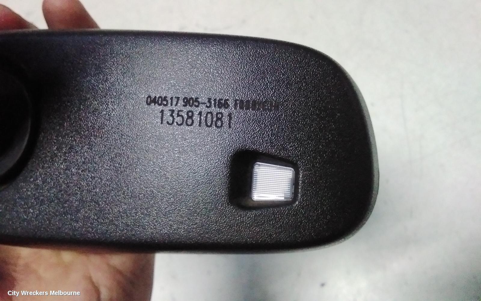 HOLDEN ASTRA INTERIOR MIRROR, BK, 5DR HATCH/WAGON, 09/2016 - 12/2020