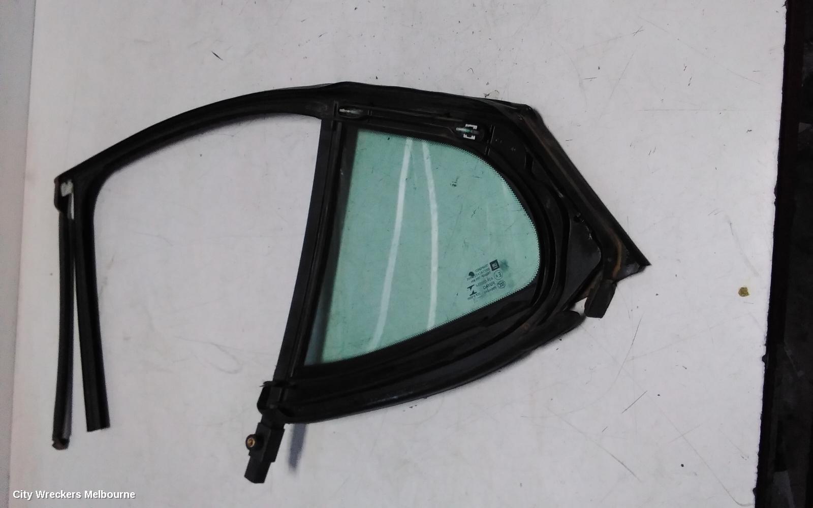 HOLDEN ASTRA RIGHT REAR 1/4 DOOR GLASS, BK, 5DR HATCH, 09/2016 ONWARDS