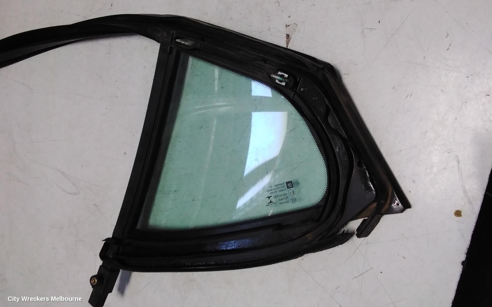 HOLDEN ASTRA RIGHT REAR 1/4 DOOR GLASS, BK, 5DR HATCH, 09/2016 ONWARDS