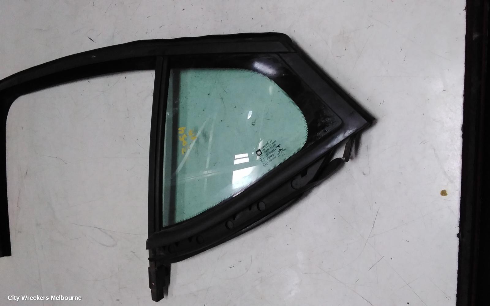 HOLDEN ASTRA LEFT REAR 1/4 DOOR GLASS, BK, 5DR HATCH, 09/2016 ONWARDS
