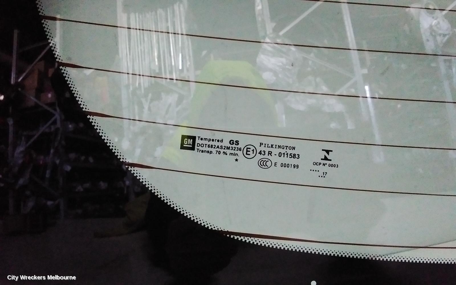 HOLDEN ASTRA REAR/TAILGATE GLASS, TAILGATE GLASS, BK, 5DR HATCH, 09/2016 ONWARDS