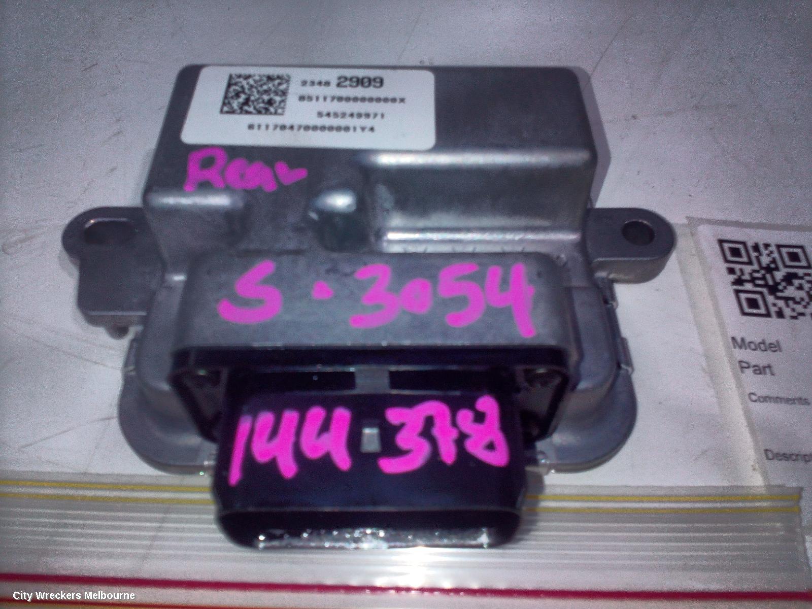HOLDEN ASTRA ECU, FUEL PUMP CONTROL MODULE, BK, 09/2016 - 12/2020