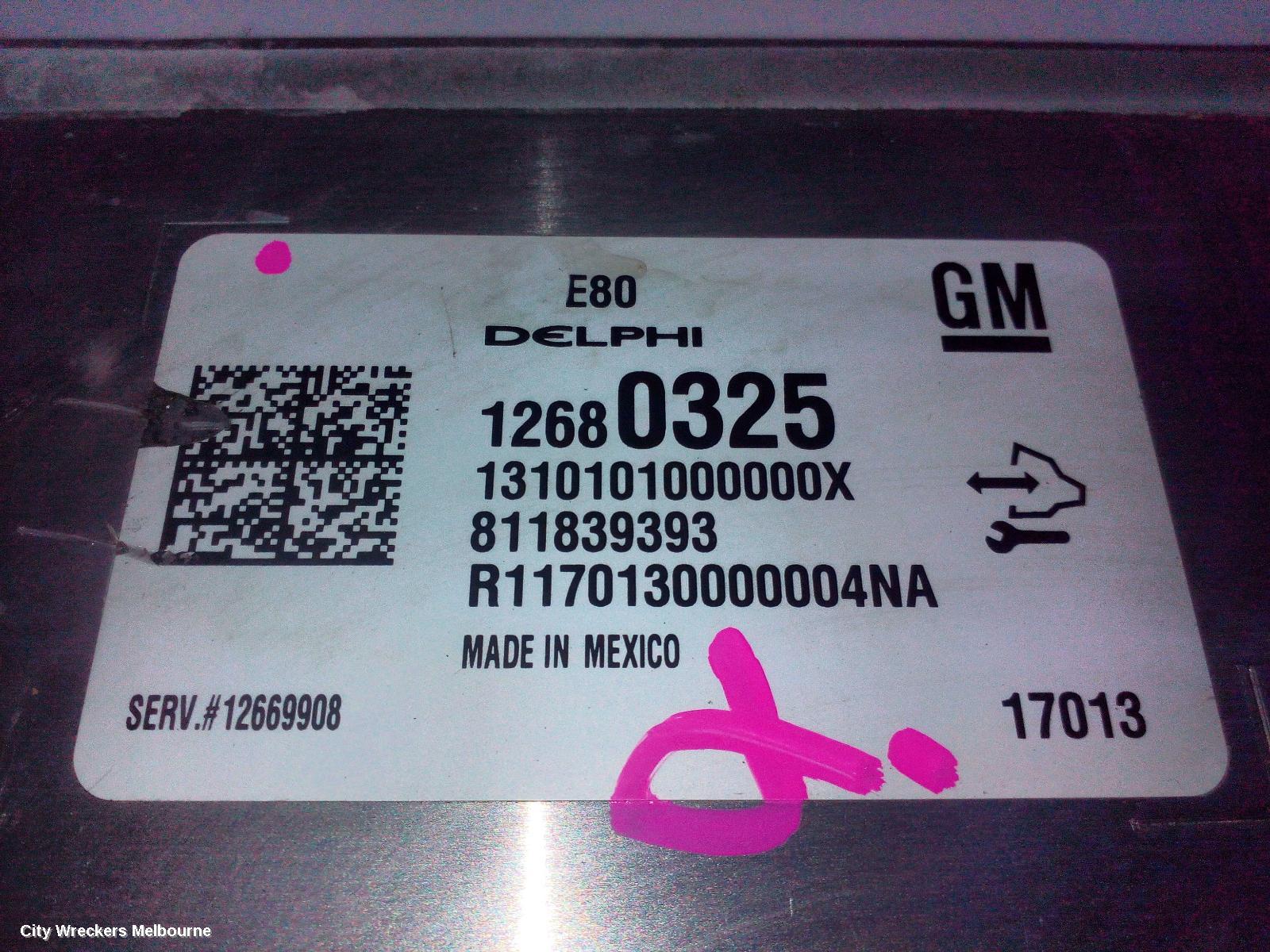 HOLDEN ASTRA ECU, ENGINE ECU, 1.4, PETROL, ECU ONLY, BK-BL, 09/2016 - 12/2020