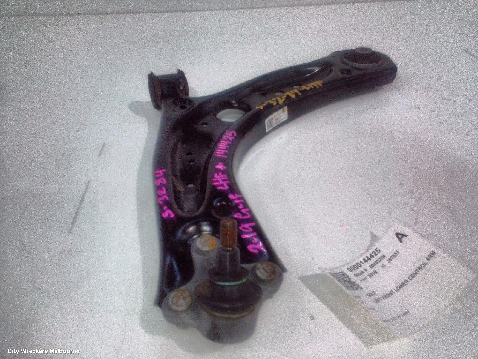 VOLKSWAGEN GOLF LEFT FRONT LOWER CONTROL ARM, GEN 7, 11/2012 - 08/2020