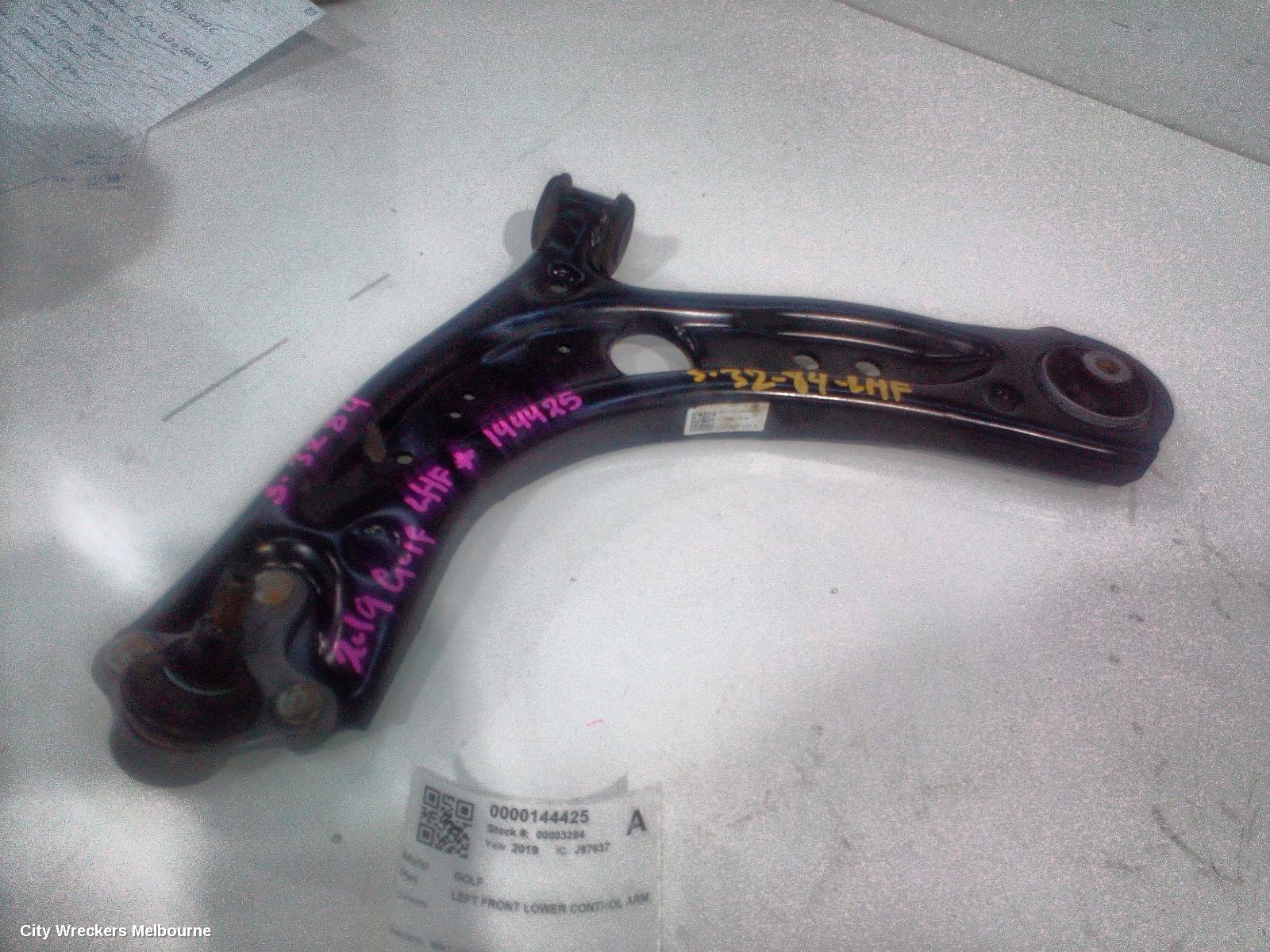 VOLKSWAGEN GOLF LEFT FRONT LOWER CONTROL ARM, GEN 7, 11/2012 - 08/2020