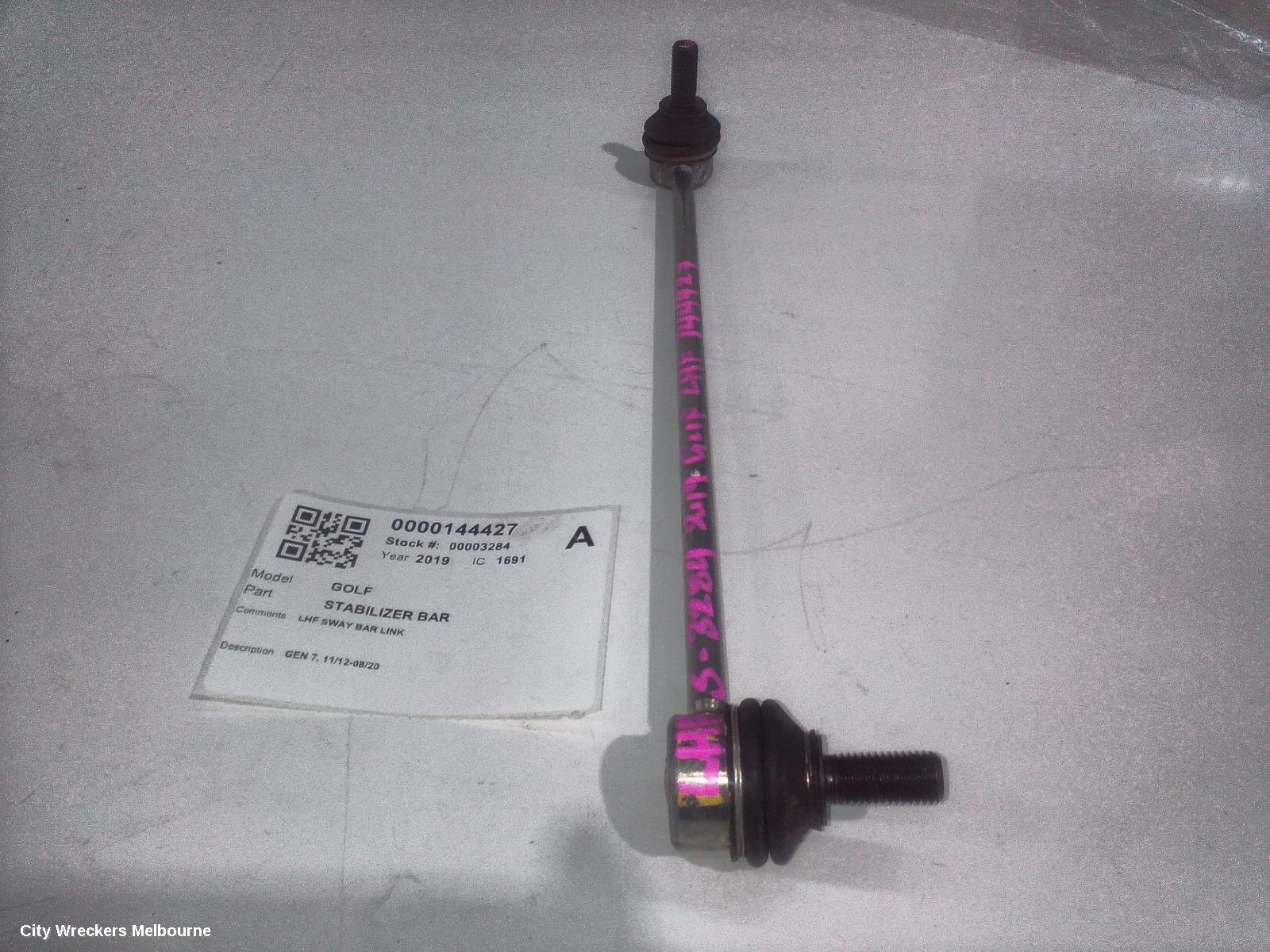 VOLKSWAGEN GOLF STABILISER BAR, GEN 7, 11/2012 - 08/2020