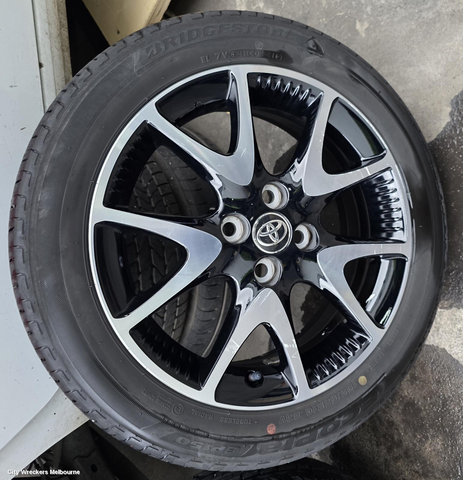 TOYOTA YARIS WHEEL MAG, FACTORY, 16X6IN, 5 V SPOKE, XP210 SERIES, 04/2020 ONWARDS