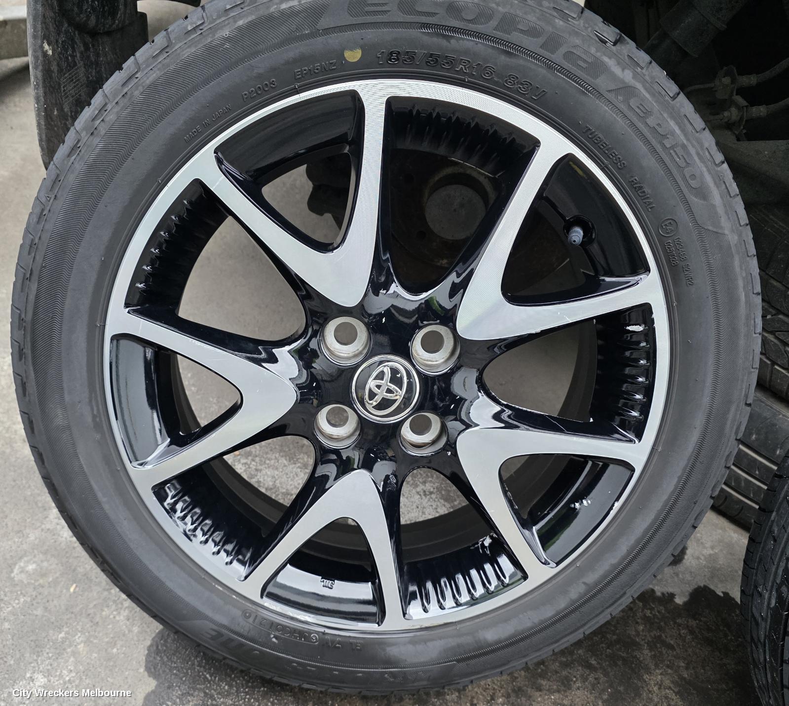 TOYOTA YARIS WHEEL MAG, FACTORY, 16X6IN, 5 V SPOKE, XP210 SERIES, 04/2020 ONWARDS