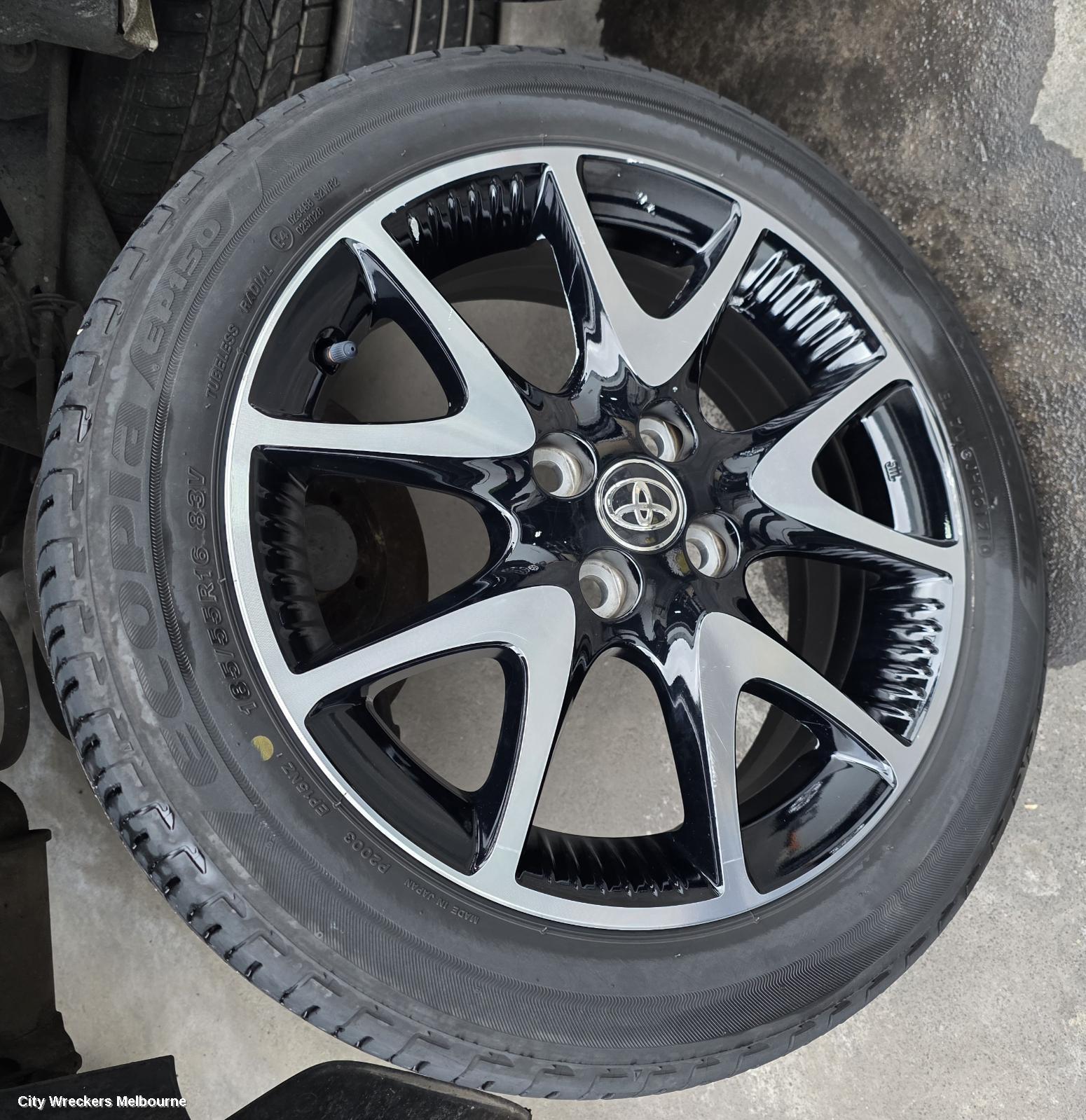 TOYOTA YARIS WHEEL MAG, FACTORY, 16X6IN, 5 V SPOKE, XP210 SERIES, 04/2020 ONWARDS