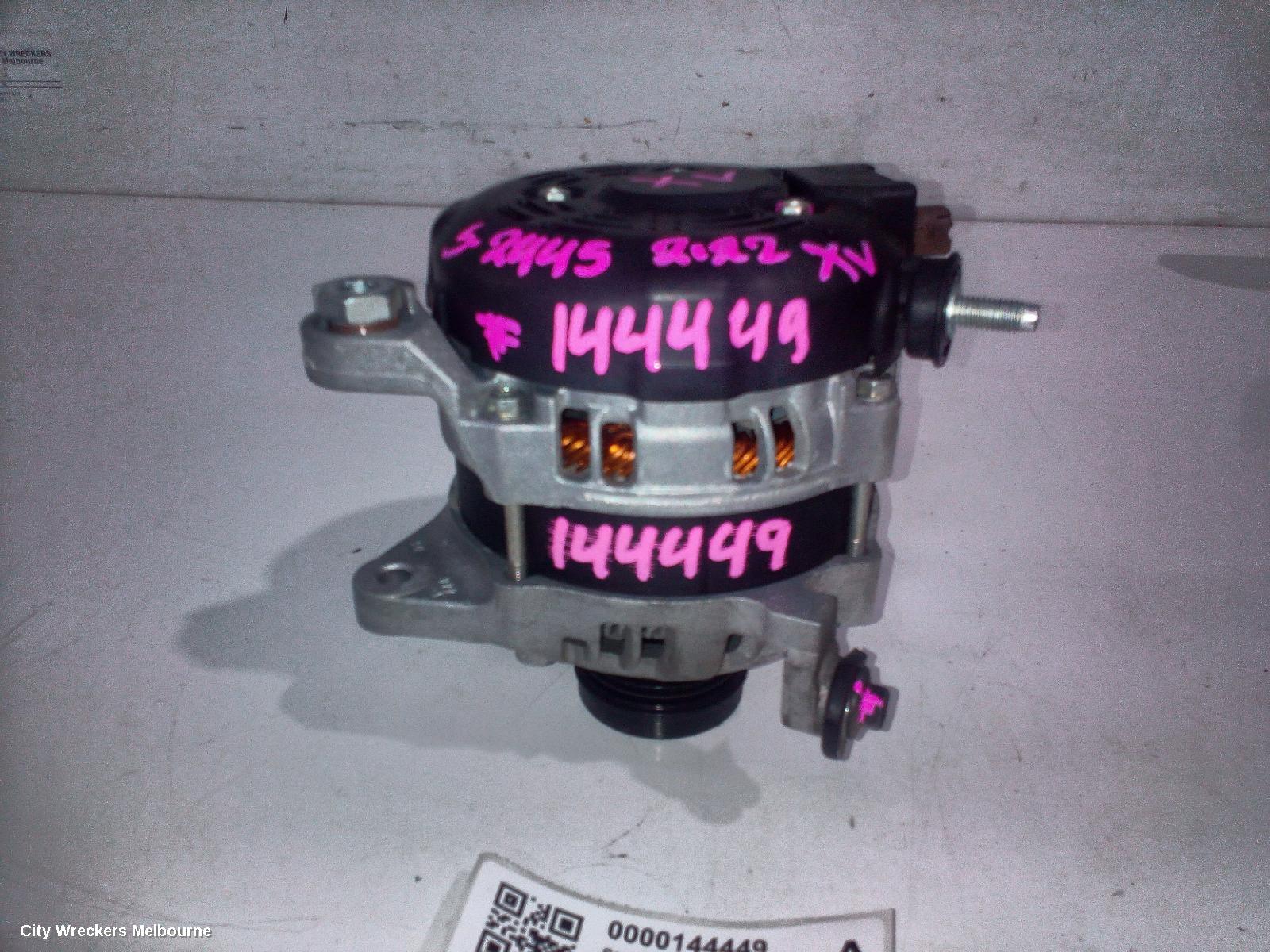 SUBARU XV ALTERNATOR, G5X, PETROL, 2.0, FB20, 03/2017 - 06/2023
