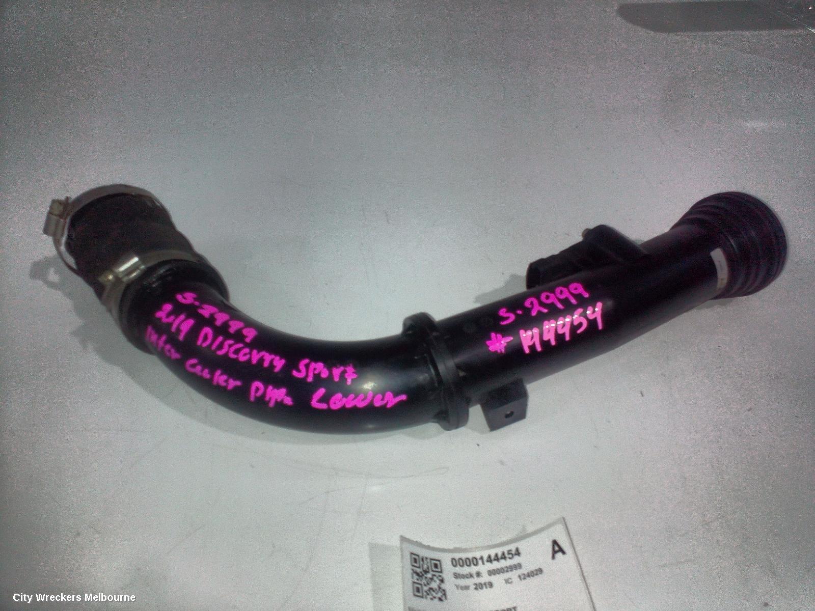 LAND ROVER DISCOVERY SPORT, L550, 01/2015 ONWARDS, INTERCOOLER HOSE LOWER: 144454