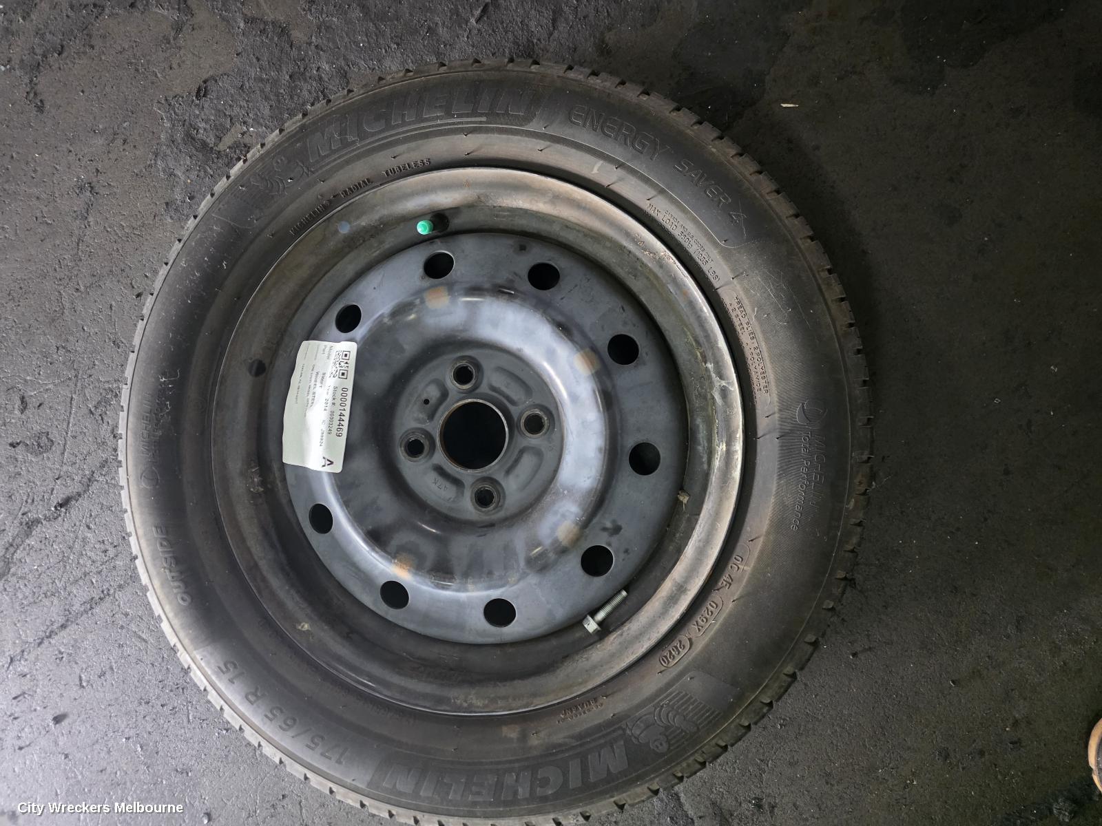 SUZUKI SWIFT WHEEL STANDARD/STEEL, 15X5.5IN, FZ, 08/2010 - 03/2017