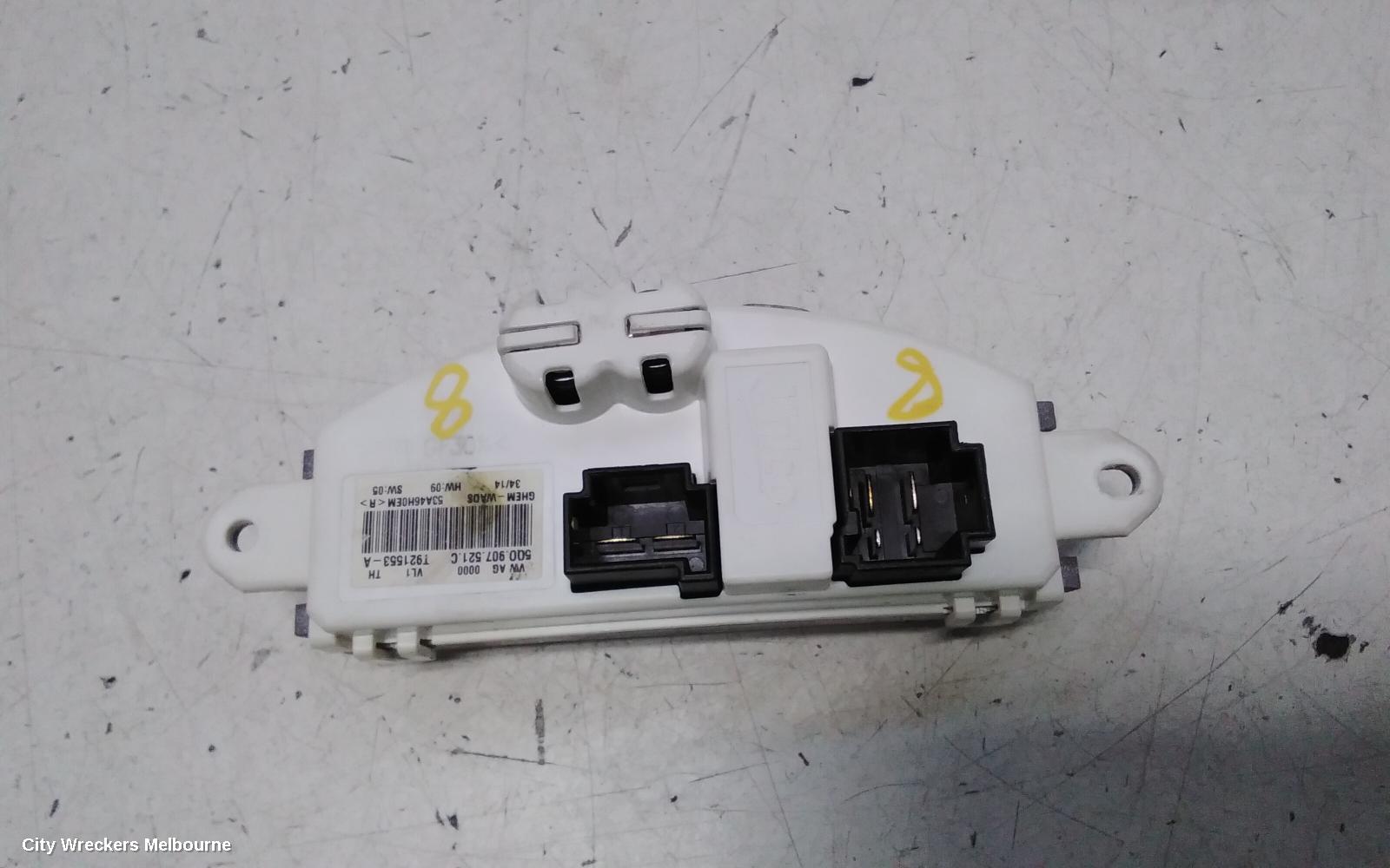 VOLKSWAGEN GOLF FAN SPEED RESISTOR, GEN 7, 11/2012 - 08/2020