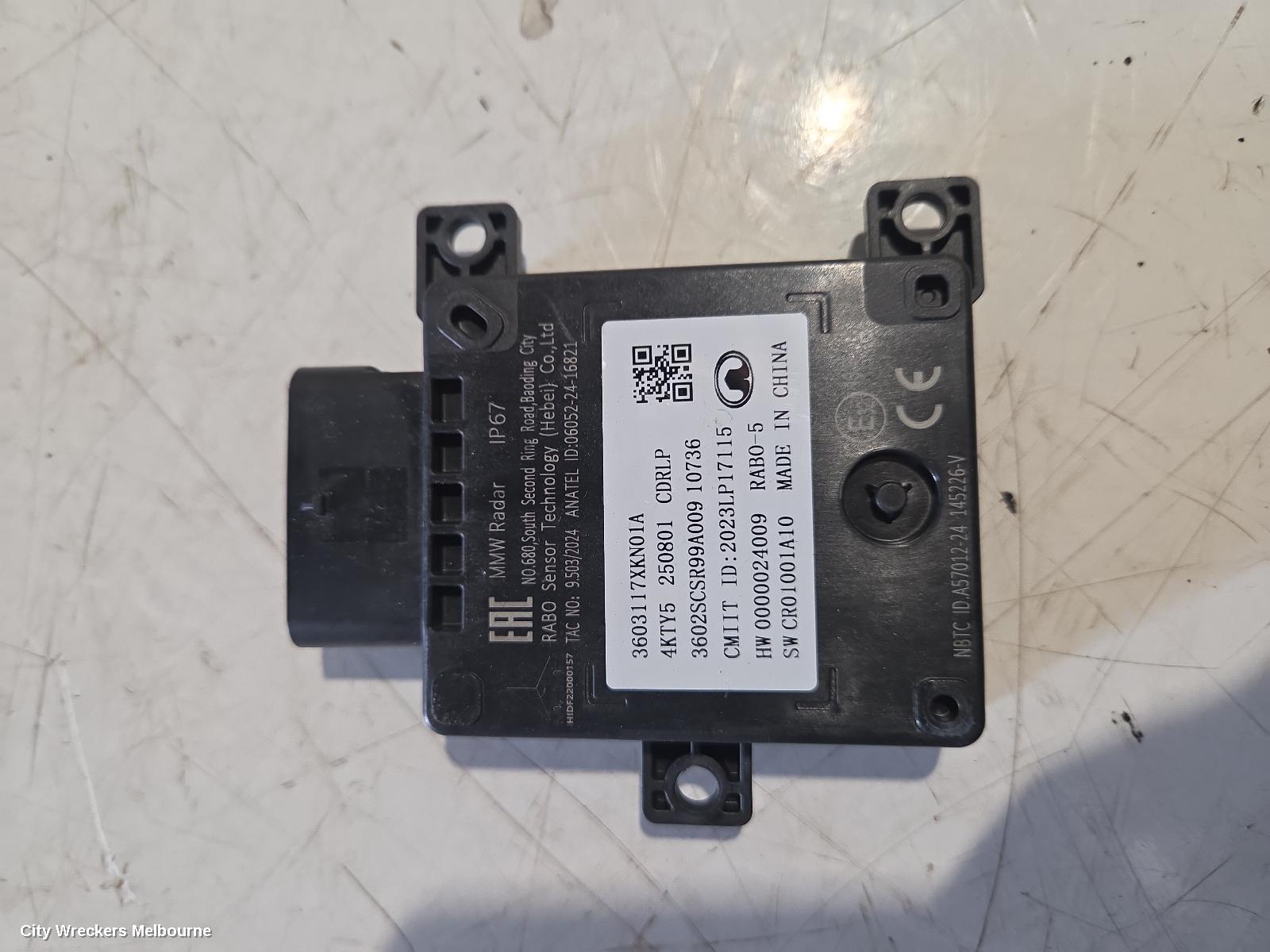 HAVAL H6, B01/B03, 02/2021 ONWARDS, LH BLIND SPOT SENSOR - 3603117XKN01A: 144475