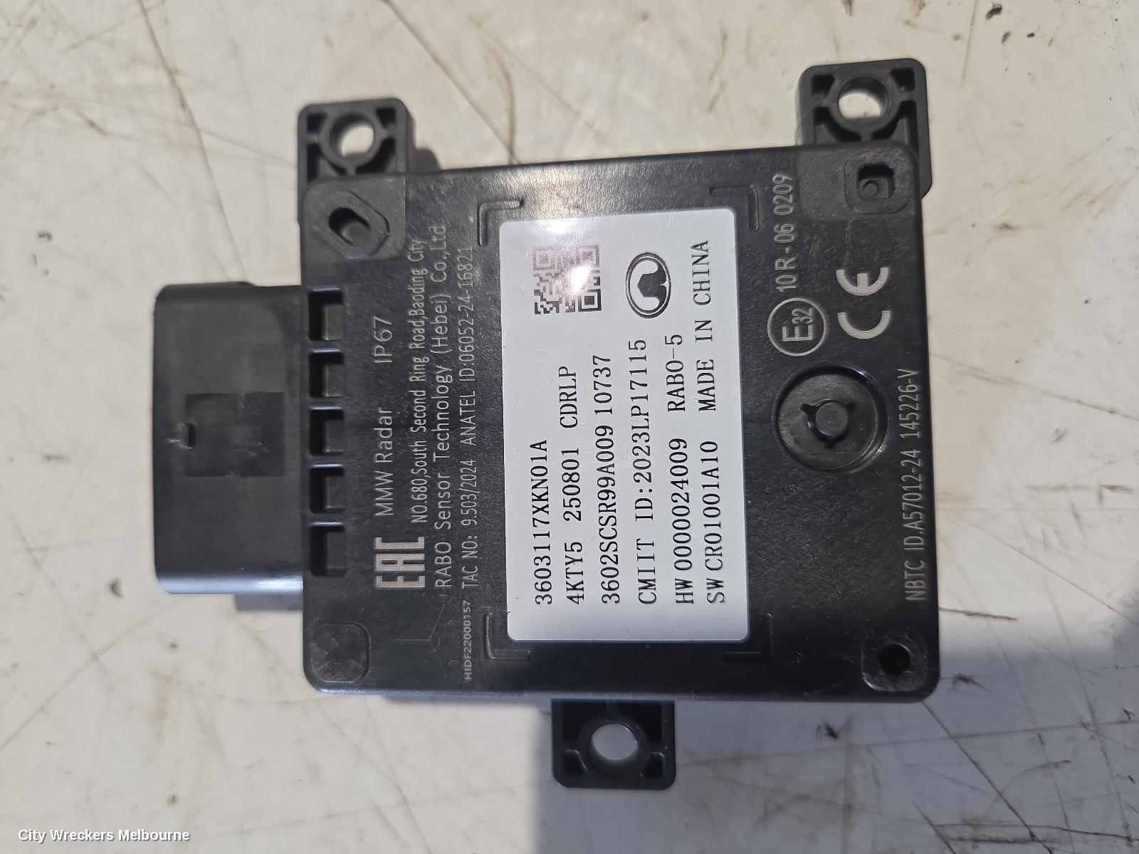 HAVAL H6, B01/B03, 02/2021 ONWARDS, RHR BLIND SPOT SENSOR - 3603117XKN01A: 144476