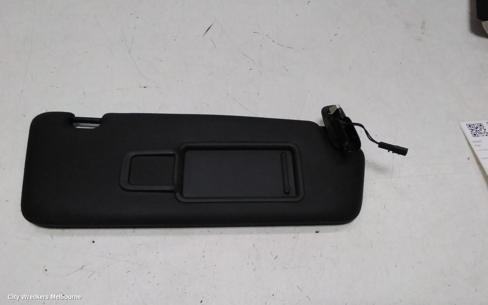 AUDI A4 SUNVISOR, B8 8K, RH SIDE, BLACK, 02/2008 - 01/2016