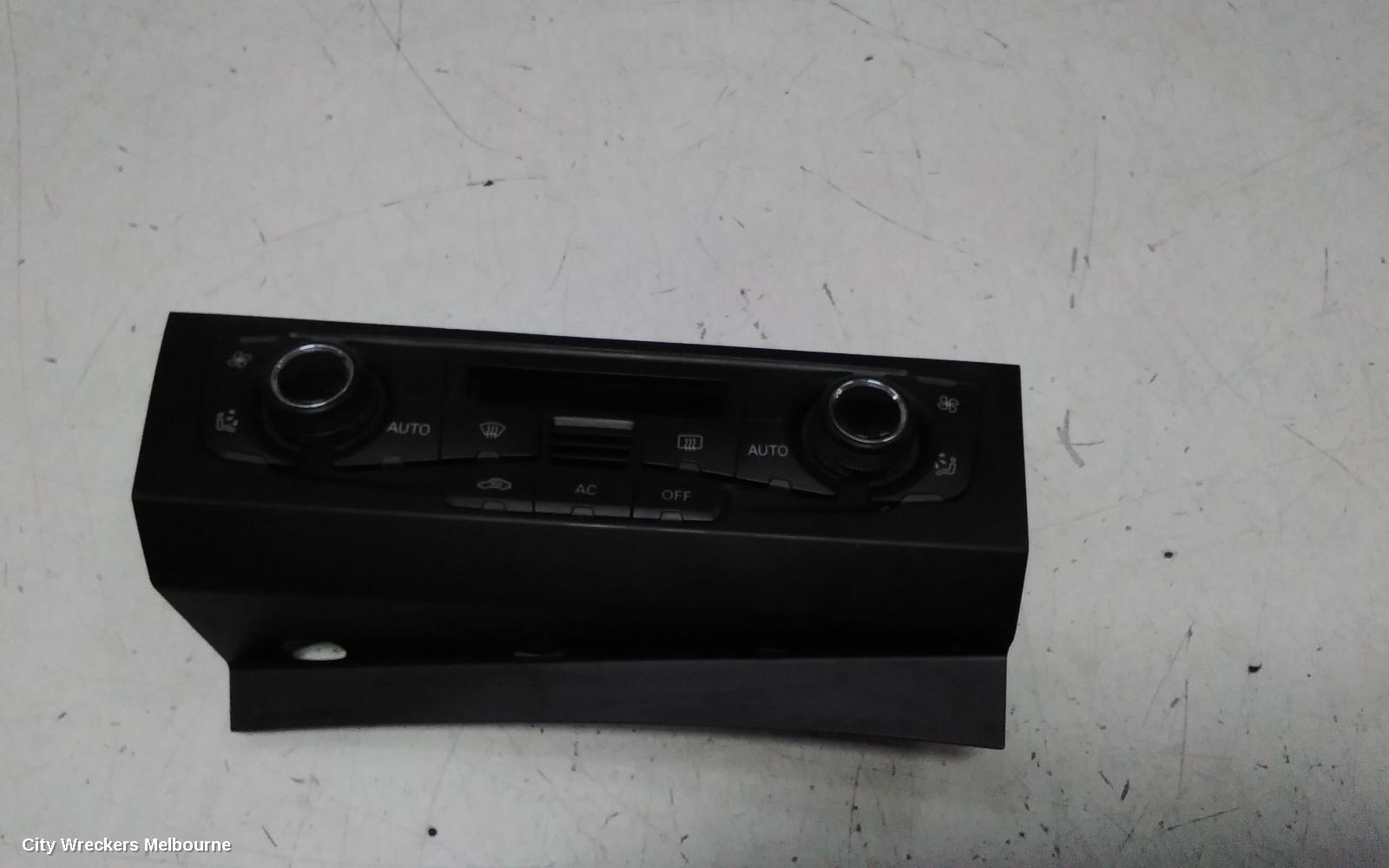 AUDI A4 HEATER/AC CONTROLS, SINGLE ZONE CLIMATE CONTROL, B8 8K, NON HEATED TYPE, 02/2008 - 06/2012