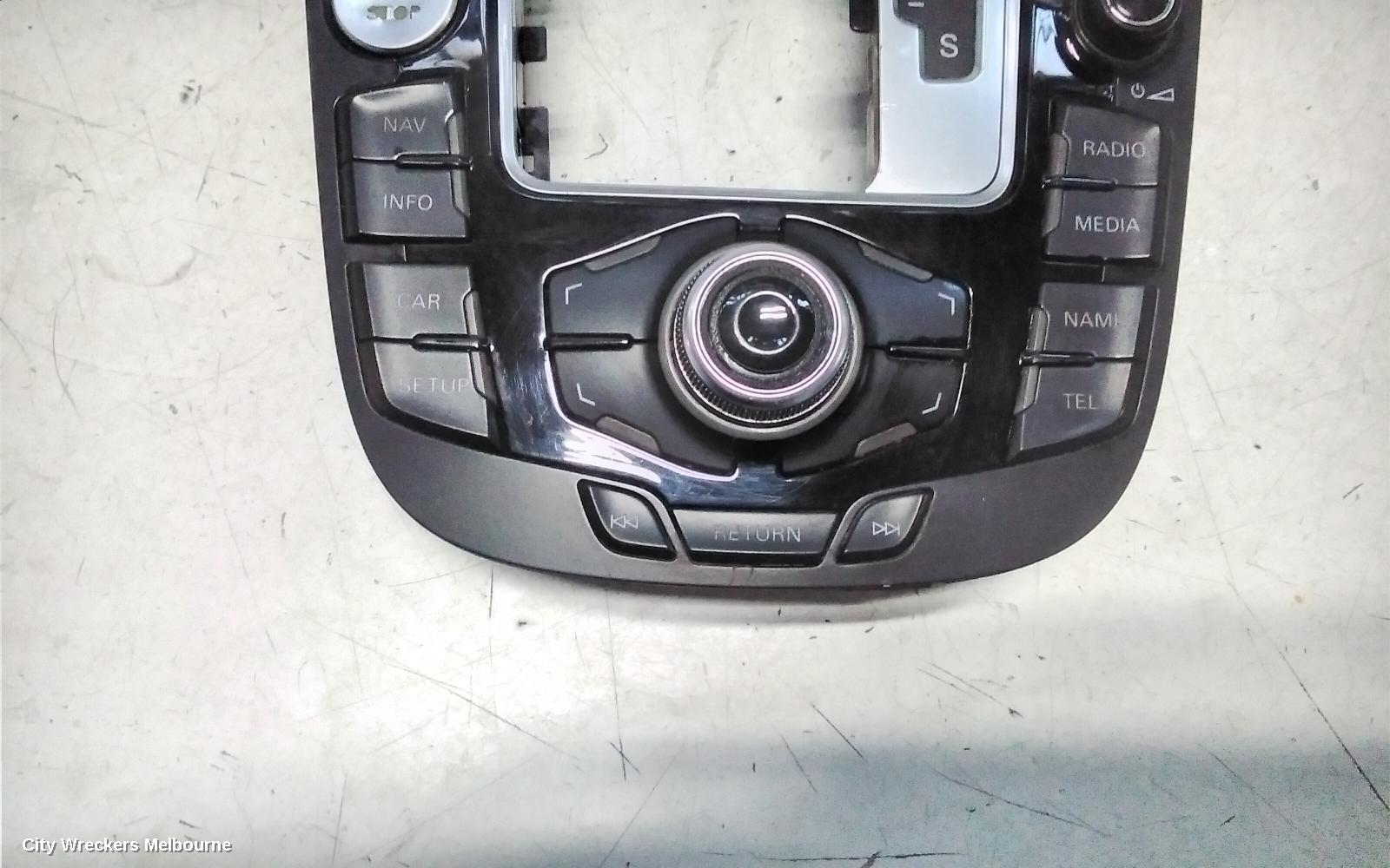 AUDI A4 RADIO/CD/DVD/SAT/TV, MMI CONTROLS, B8 8K, P/N 8T0919609G, 02/2008 - 01/2016