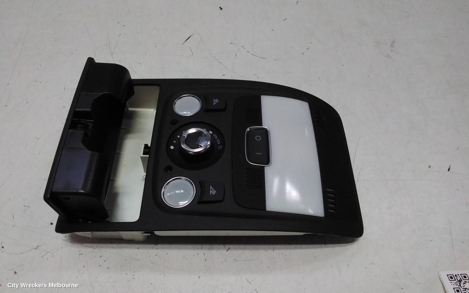 AUDI A4 COURTESY LIGHT, FRONT, W/ SUNROOF CONTROLS TYPE, BLACK, B8 8K, 04/2008 - 06/2012
