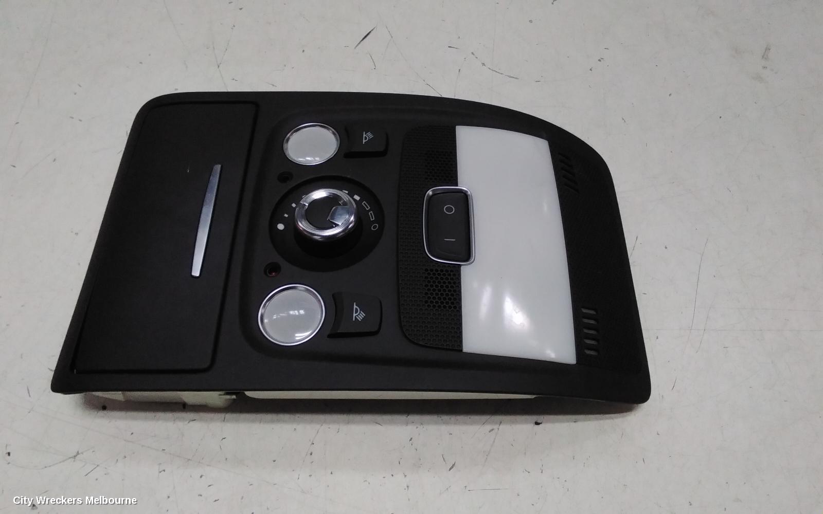 AUDI A4 COURTESY LIGHT, FRONT, W/ SUNROOF CONTROLS TYPE, BLACK, B8 8K, 04/2008 - 06/2012
