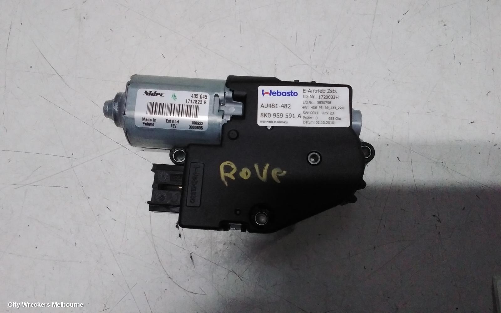 AUDI A4 SUNROOF MOTOR, B8 8K, 04/2008 - 06/2012