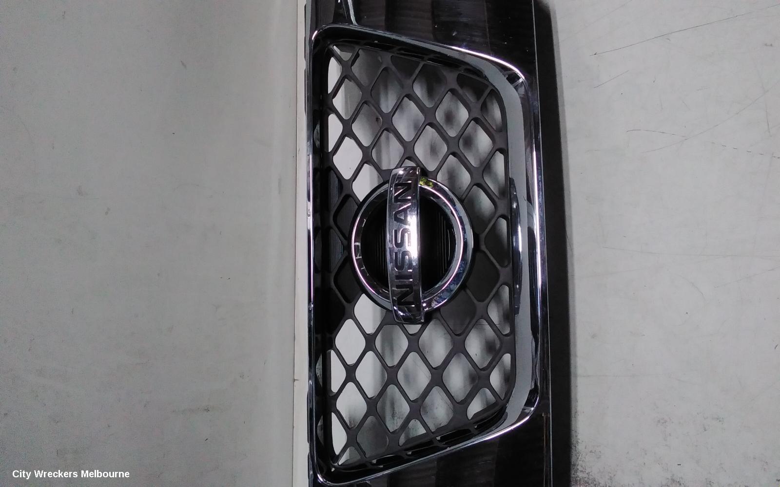 NISSAN NAVARA GRILLE, D40 (VIN VSK), RADIATOR GRILLE, CHROME, 09/2005 - 01/2010