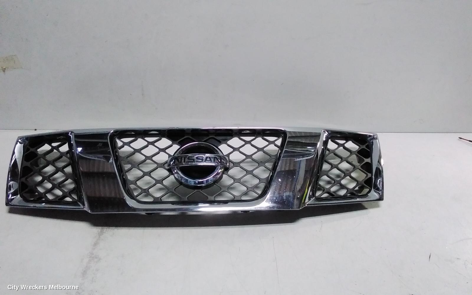 NISSAN NAVARA GRILLE, D40 (VIN VSK), RADIATOR GRILLE, CHROME, 09/2005 - 01/2010