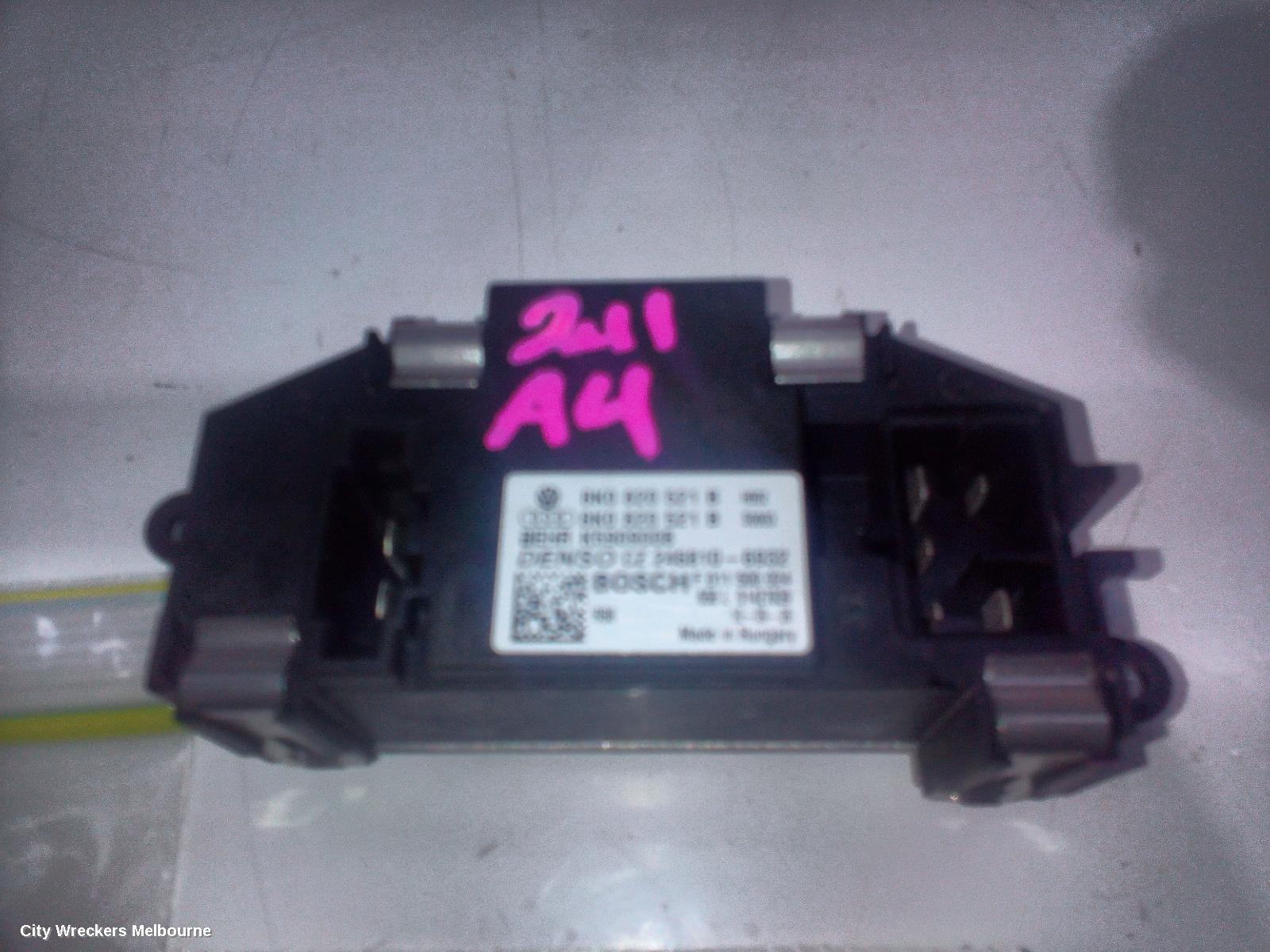AUDI A4 FAN SPEED RESISTOR, B8 8K, 02/2008 - 01/2016
