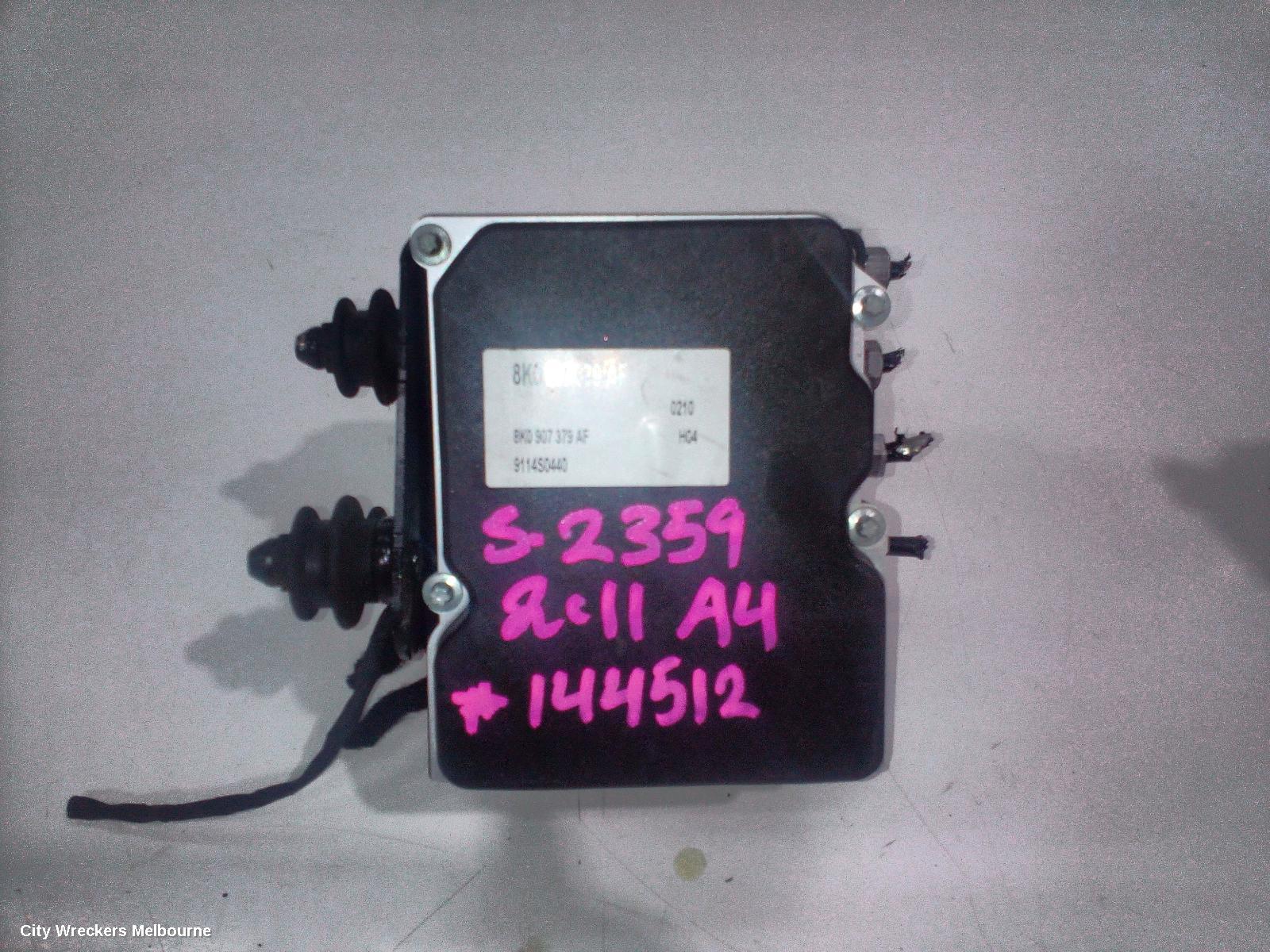 AUDI A4 ABS PUMP/MODULATOR, B8 8K, P/N 8K0614517EG, 02/2008 - 01/2016