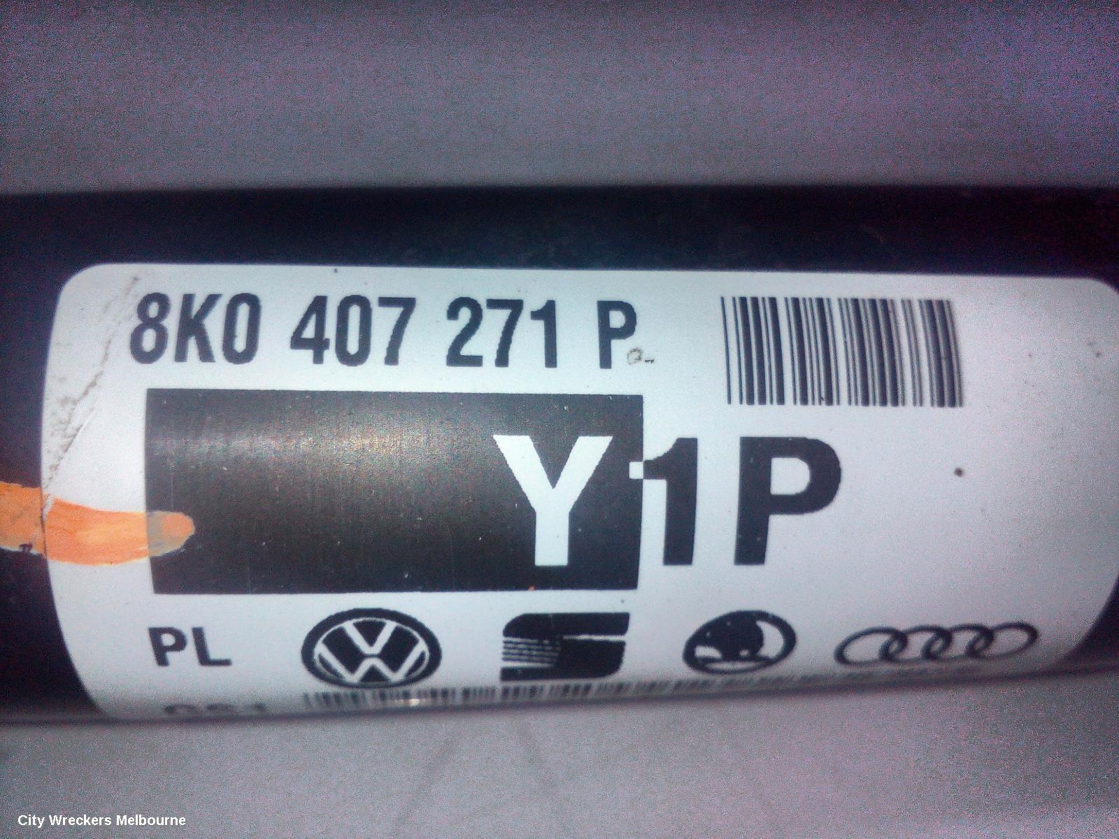 AUDI A4 LEFT DRIVESHAFT, FRONT, 1.8/2.0/3.0, PETROL, B8 8K, 02/2008 - 06/2012
