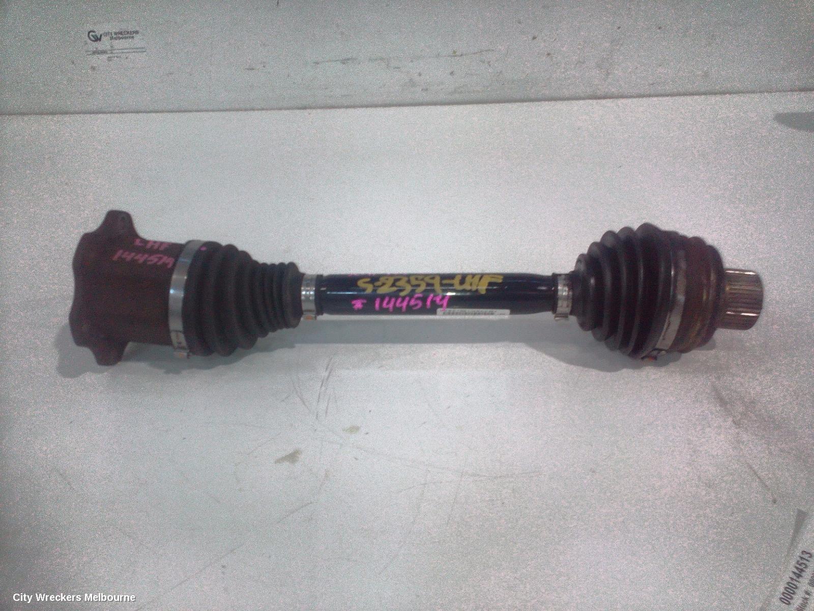 AUDI A4 LEFT DRIVESHAFT, FRONT, 1.8/2.0/3.0, PETROL, B8 8K, 02/2008 - 06/2012