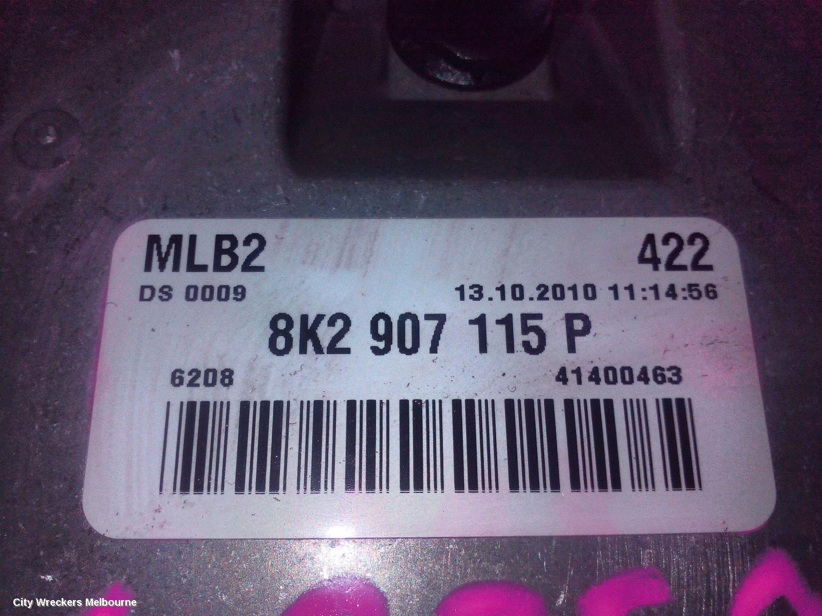 AUDI A4 ECU, ENGINE ECU, 2.0, PETROL, ECU ONLY, P/N 8K2907115P, B8 8K, 02/2008 - 01/2016