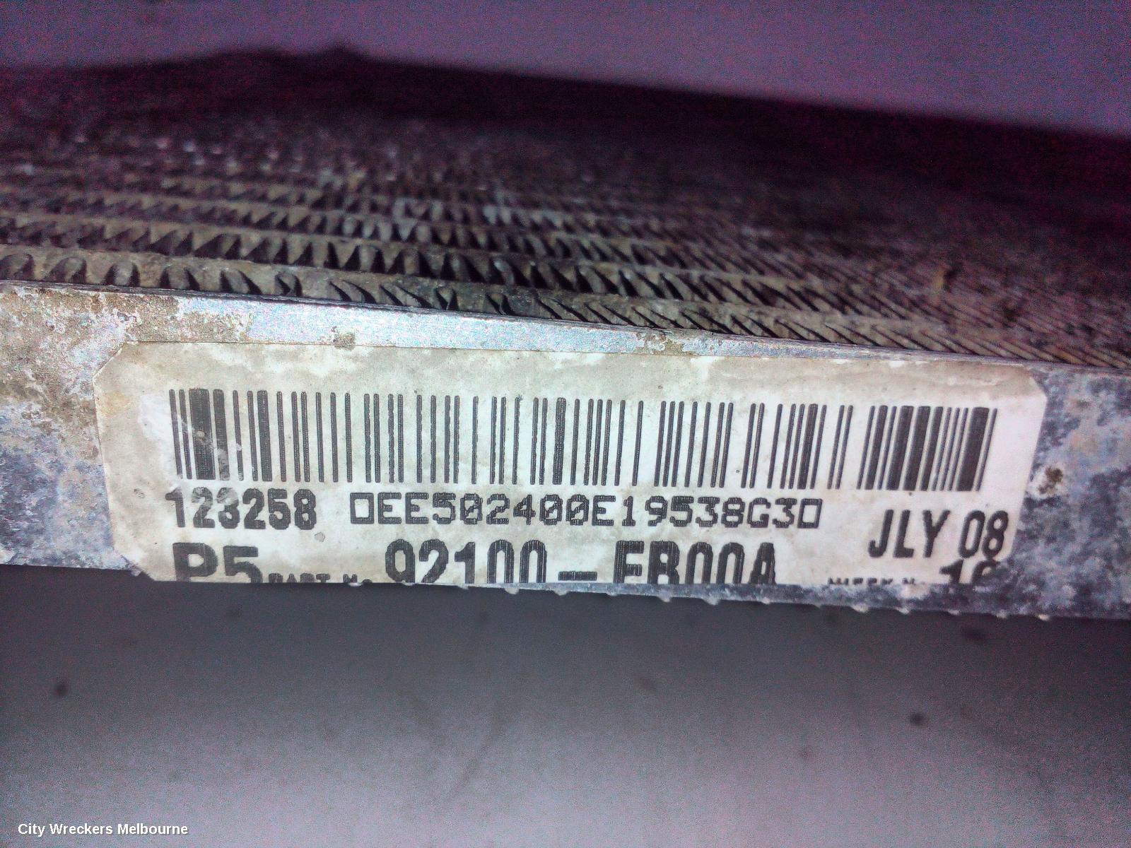 NISSAN NAVARA A/C CONDENSER, D40 (VSK), 4.0, VQ40, PETROL, 09/2005 - 12/2011